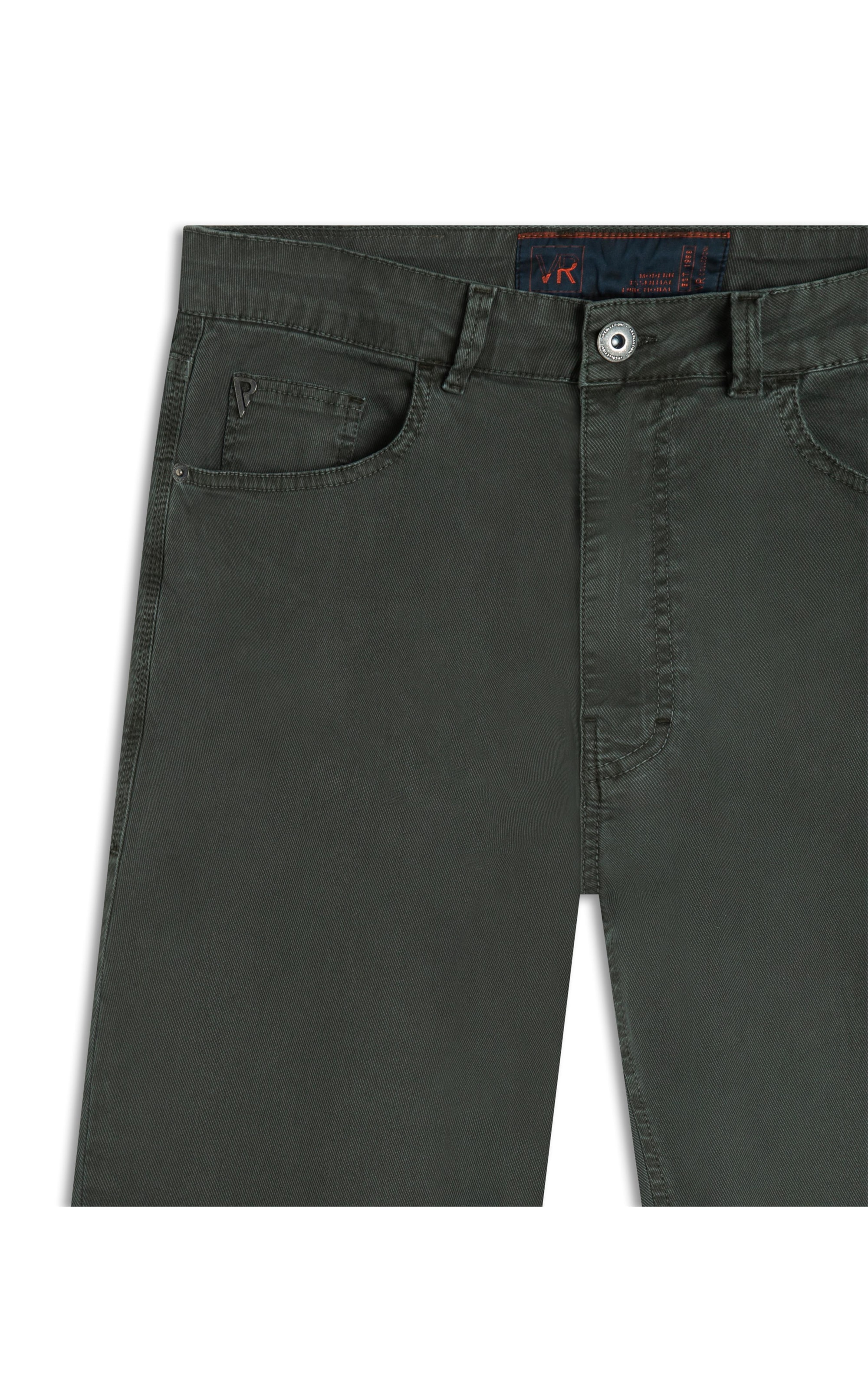 Calça Sarja Rain Tradicional Verde Cipo