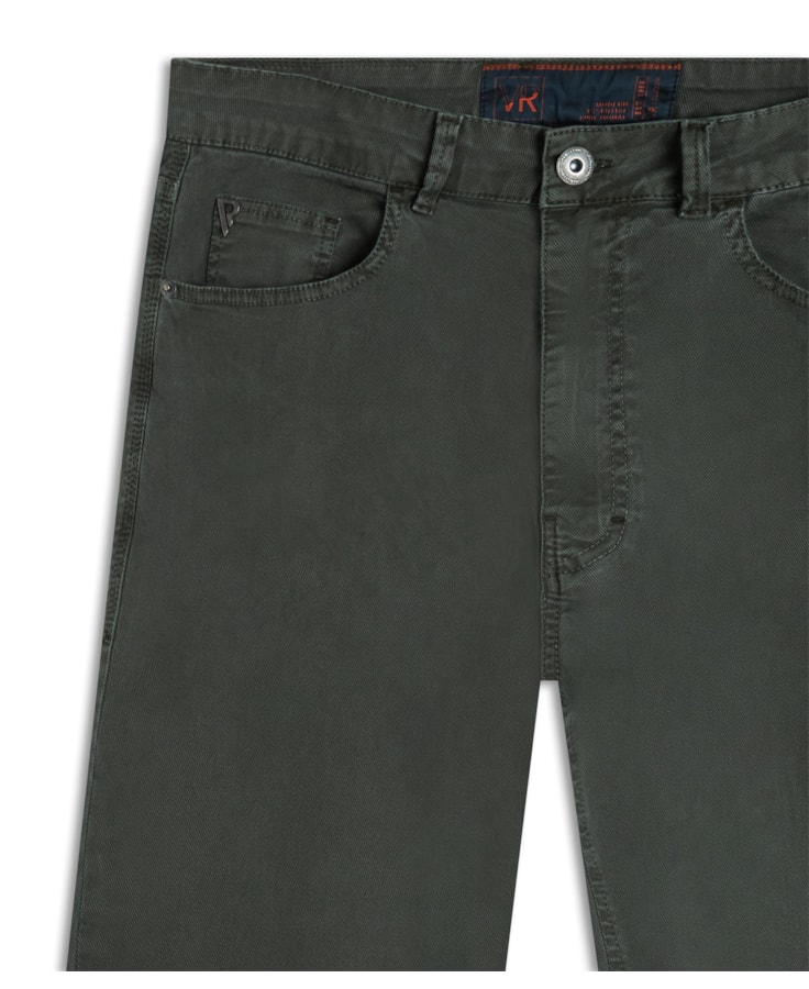 Calça Sarja Rain Tradicional Verde Cipo