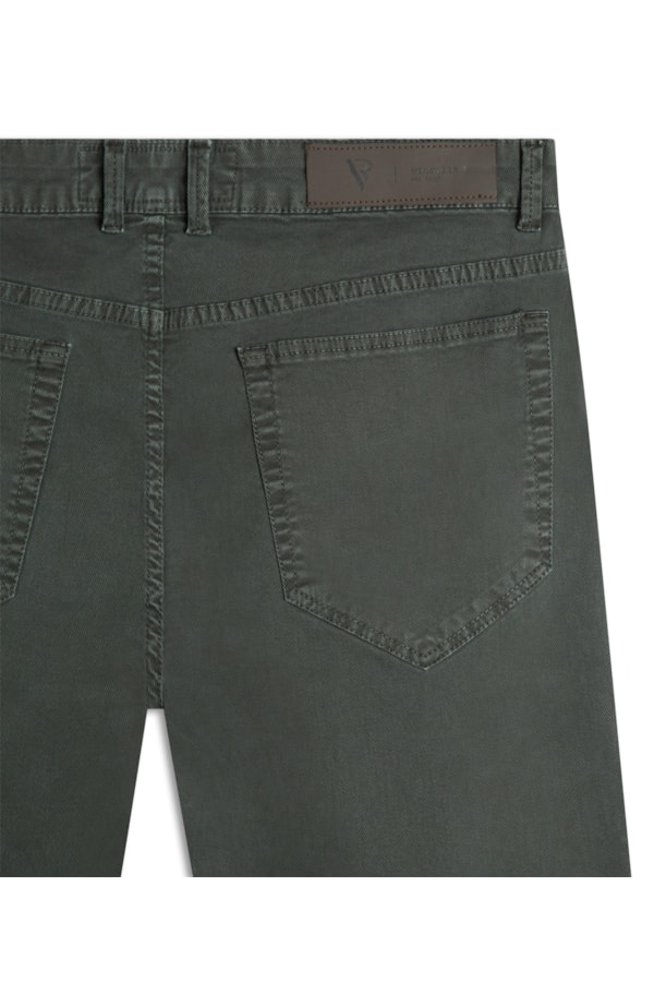 Calça Sarja Rain Tradicional Verde Cipo