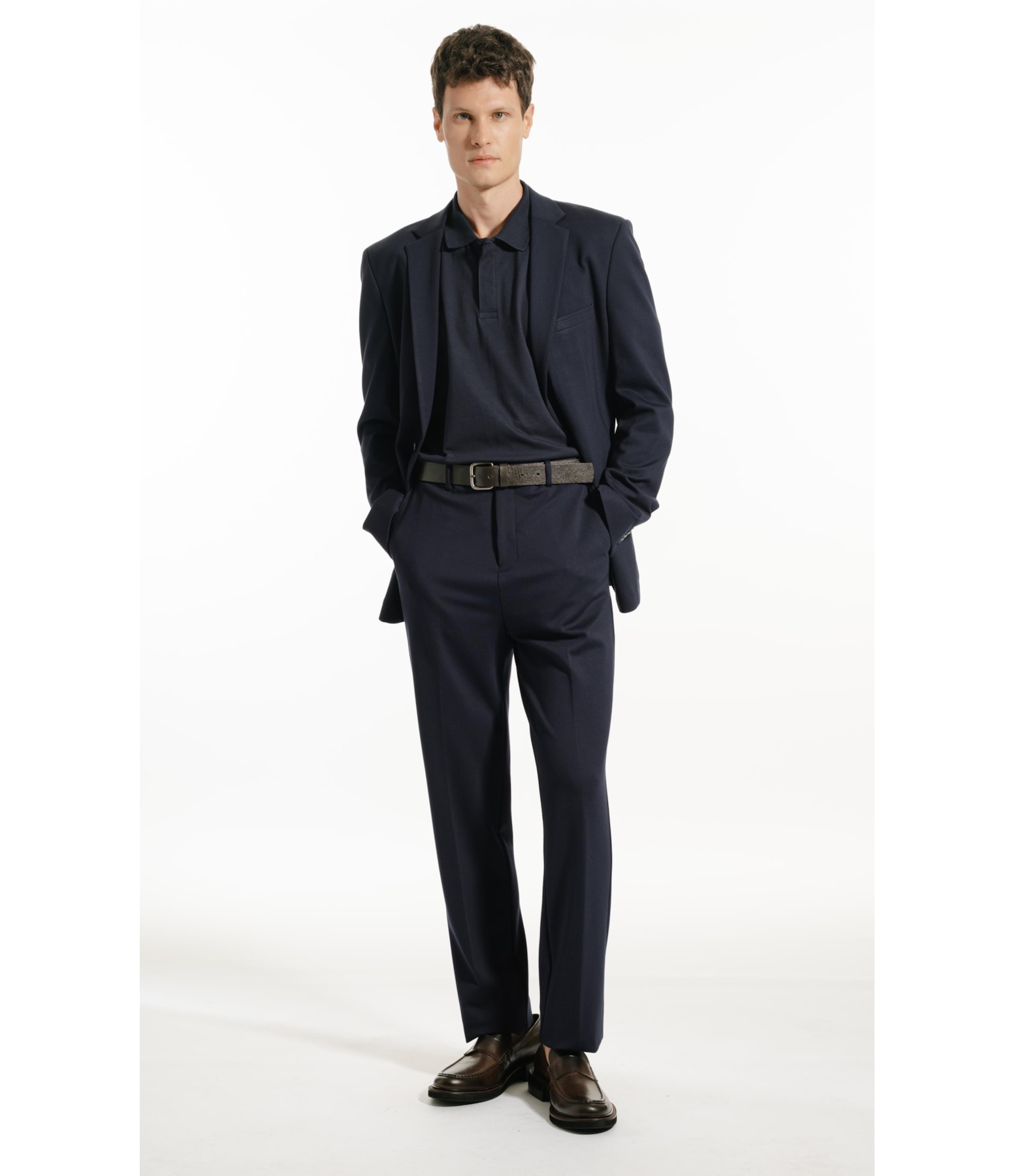 Calça Soft Suedini Flex Dark Navy