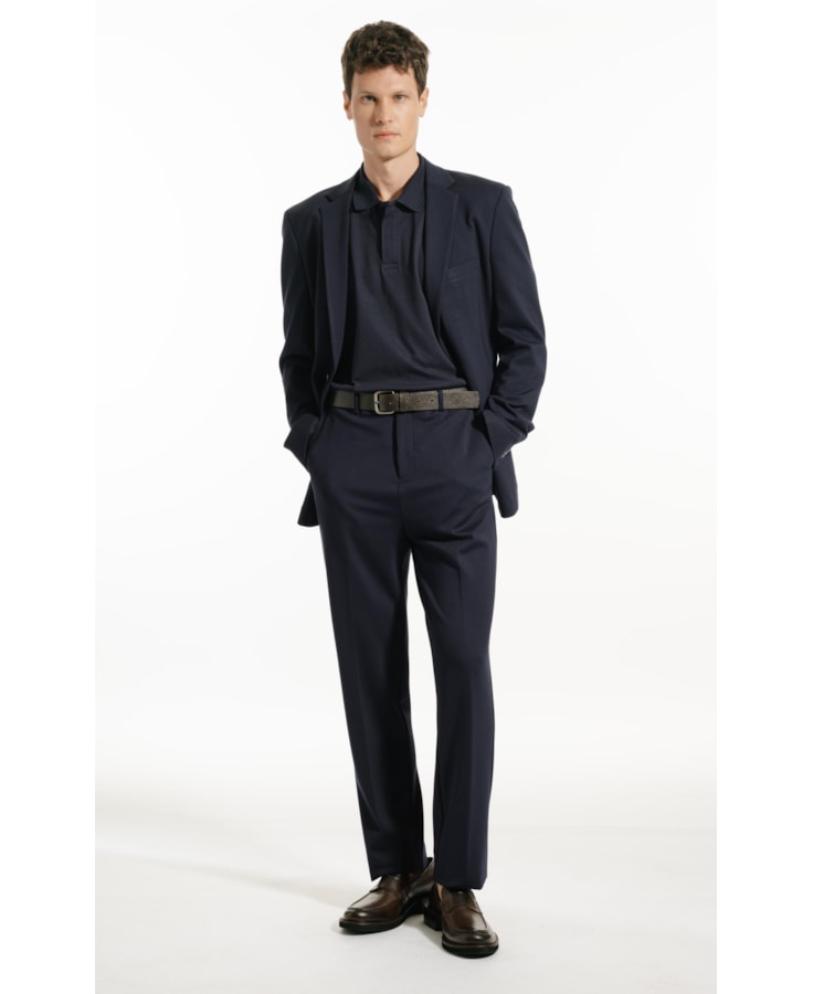 Calça Soft Suedini Flex Dark Navy