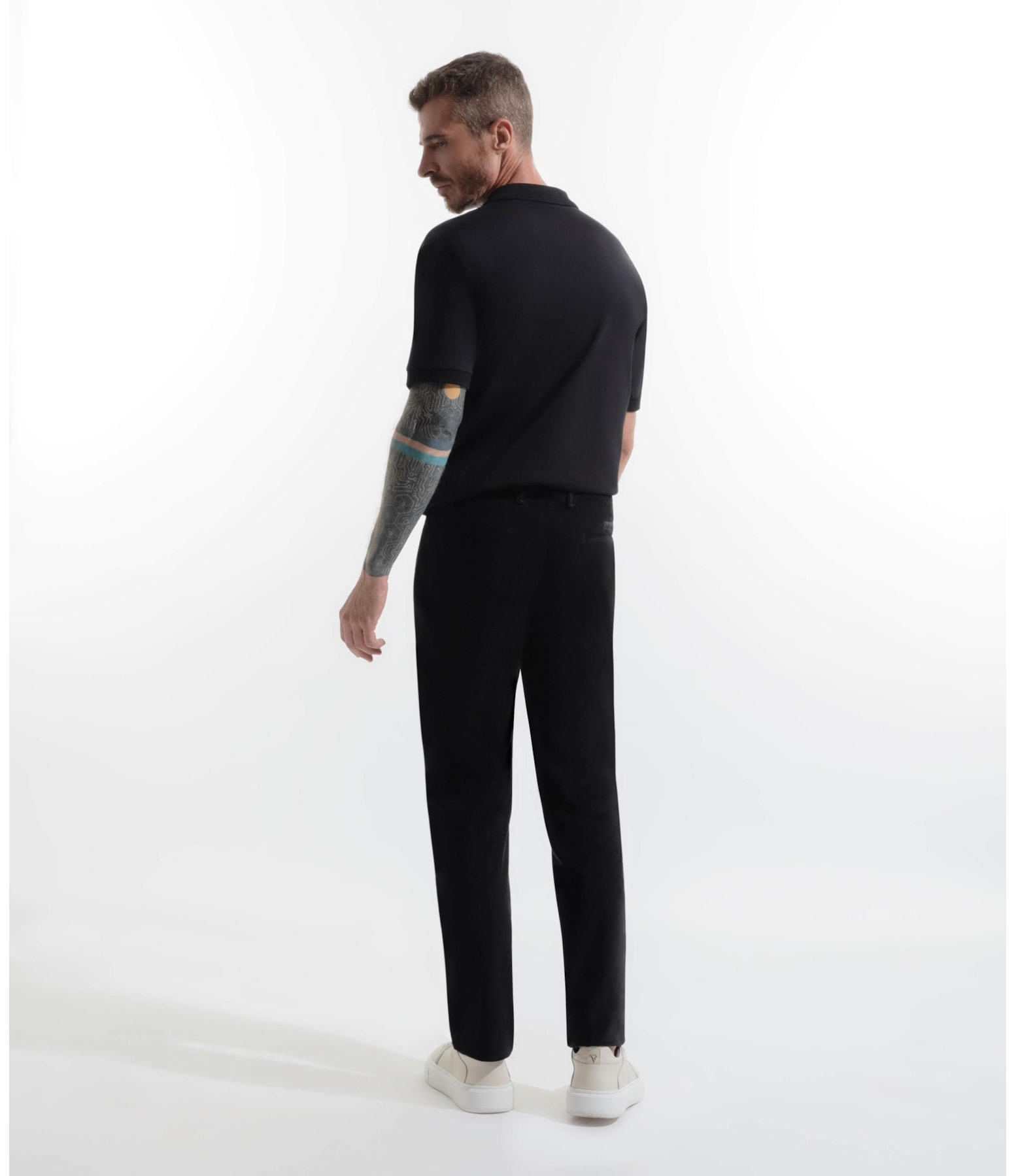 Calça Veludo Slim Preto