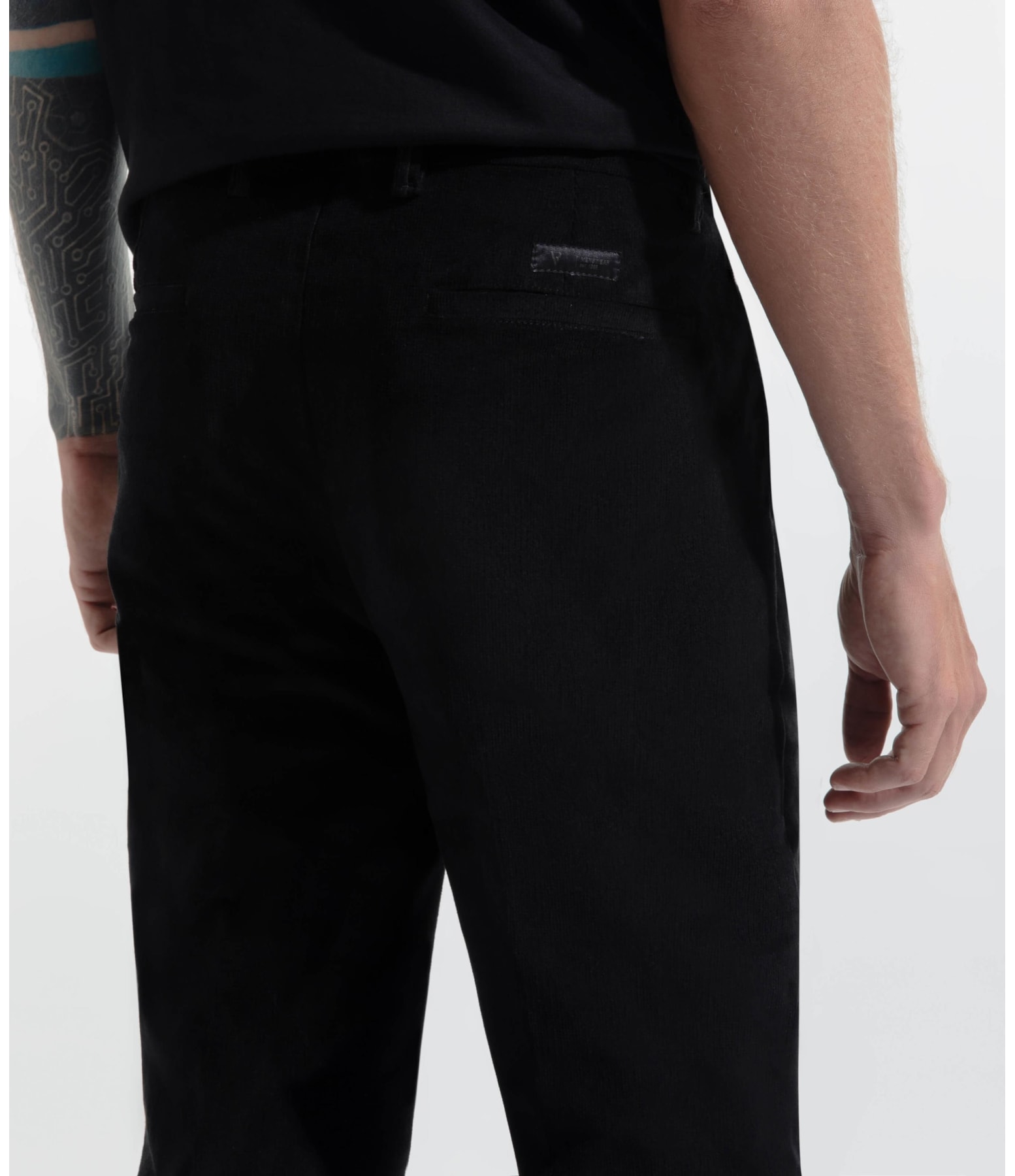 Calça Veludo Slim Preto