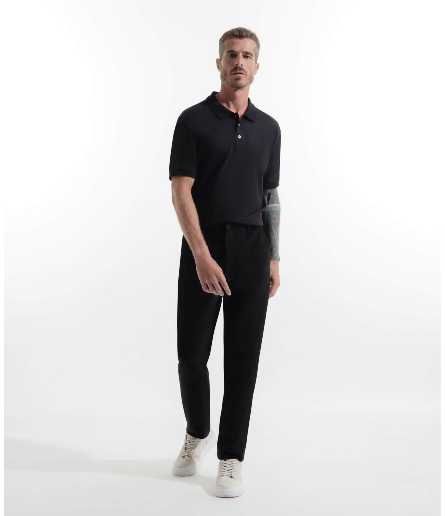 Calça Veludo Slim Preto