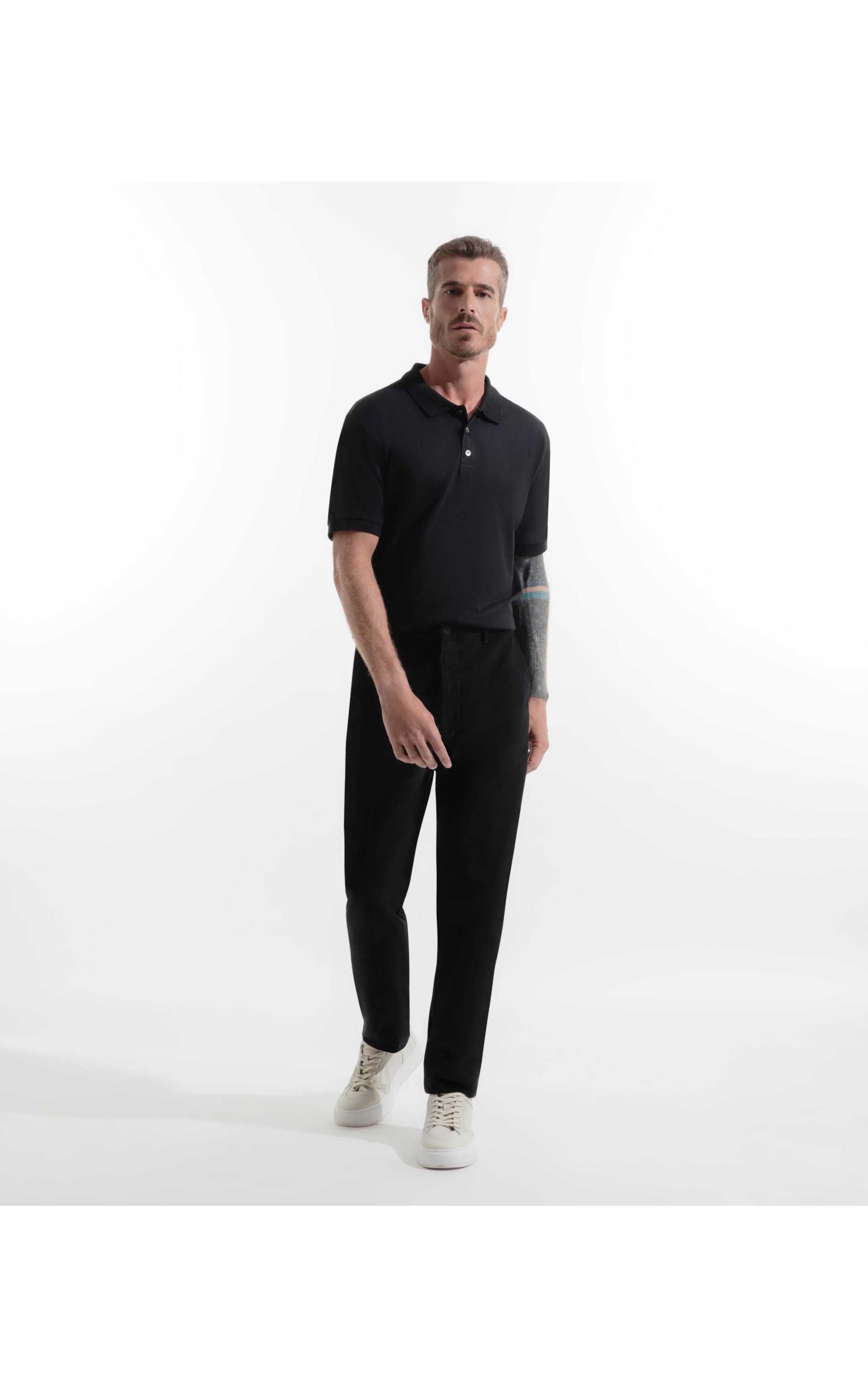 Calça Veludo Slim Preto