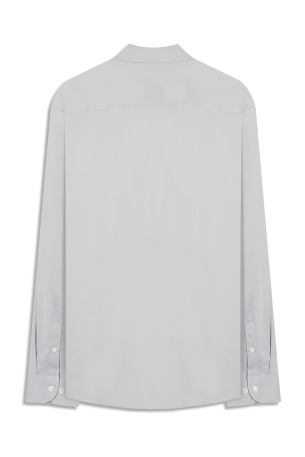 Camisa Bambu Classic Fusioned Ml Azul Seco