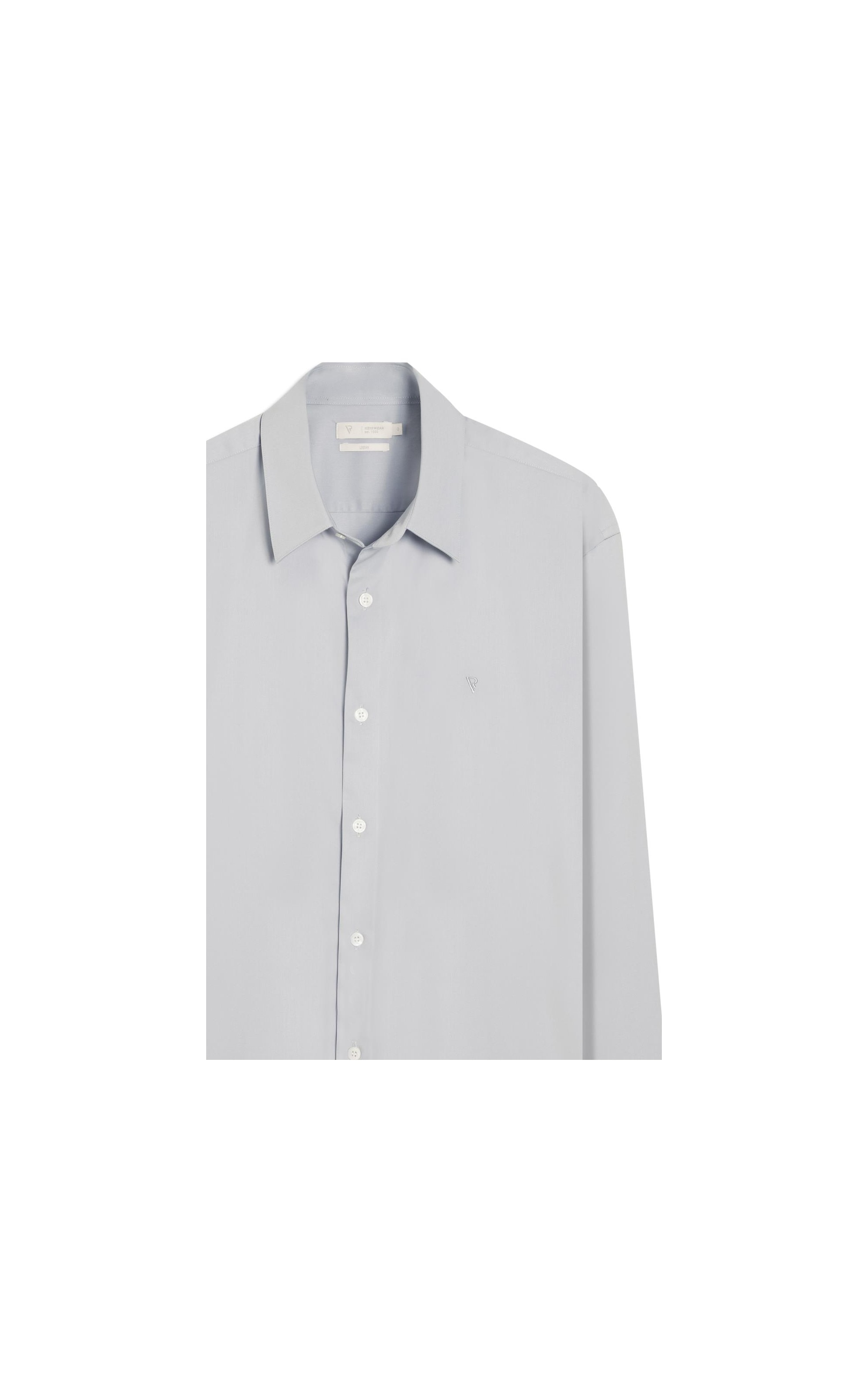 Camisa Bambu Classic Fusioned Ml Azul Seco