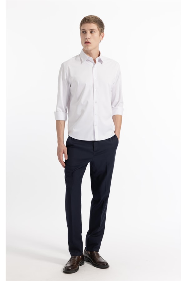 Camisa Bambu Classic Fusioned Ml Branco
