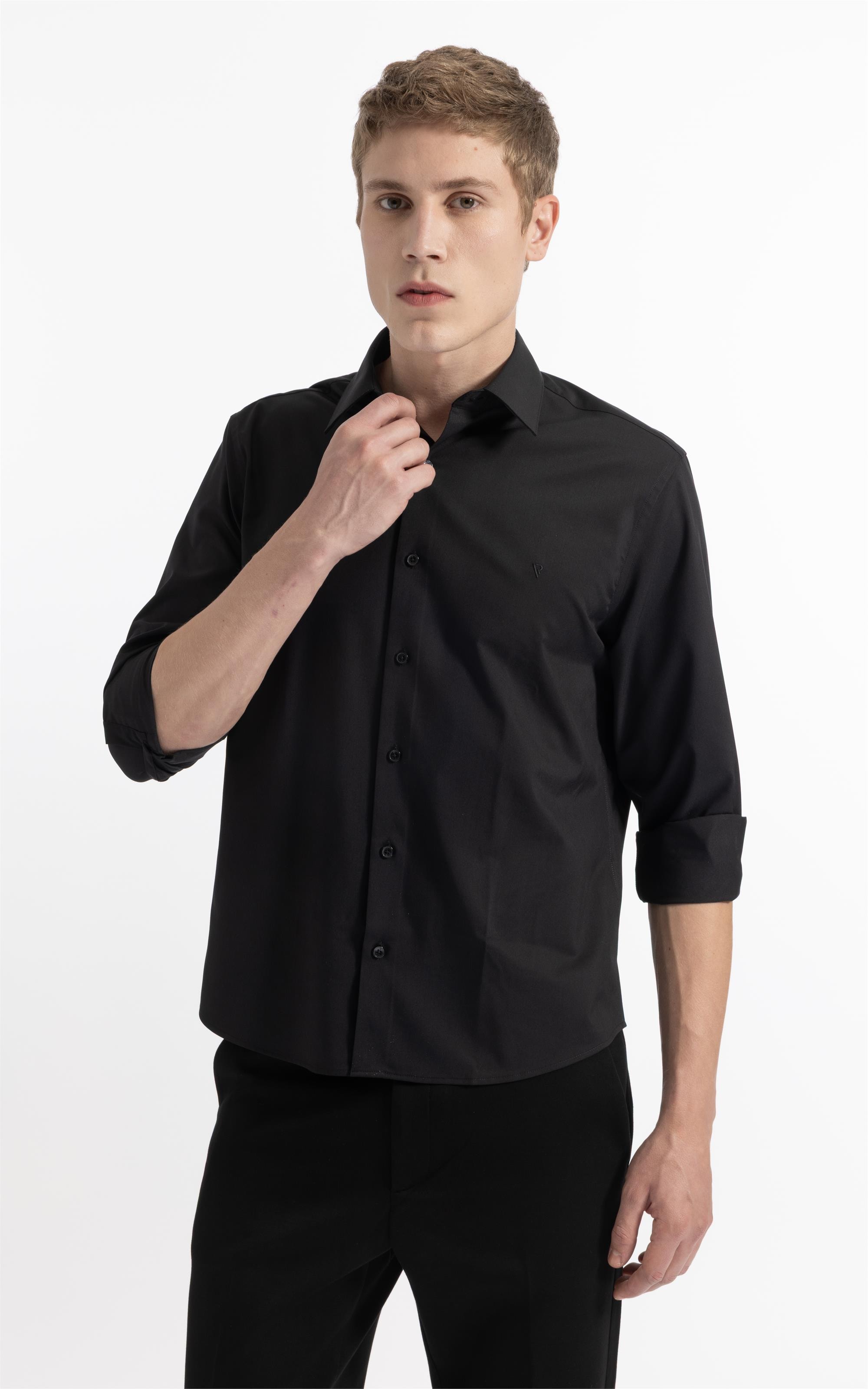 Camisa Bambu Classic Fusioned Ml Dark Navy