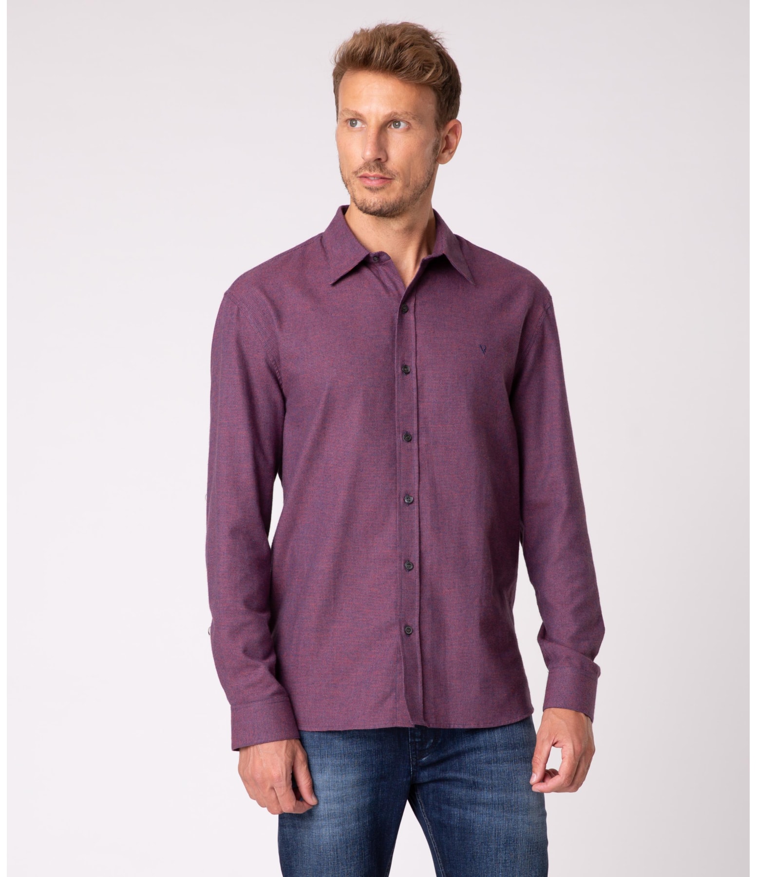 Camisa Basilicata Nr Anatomic Bordeaux