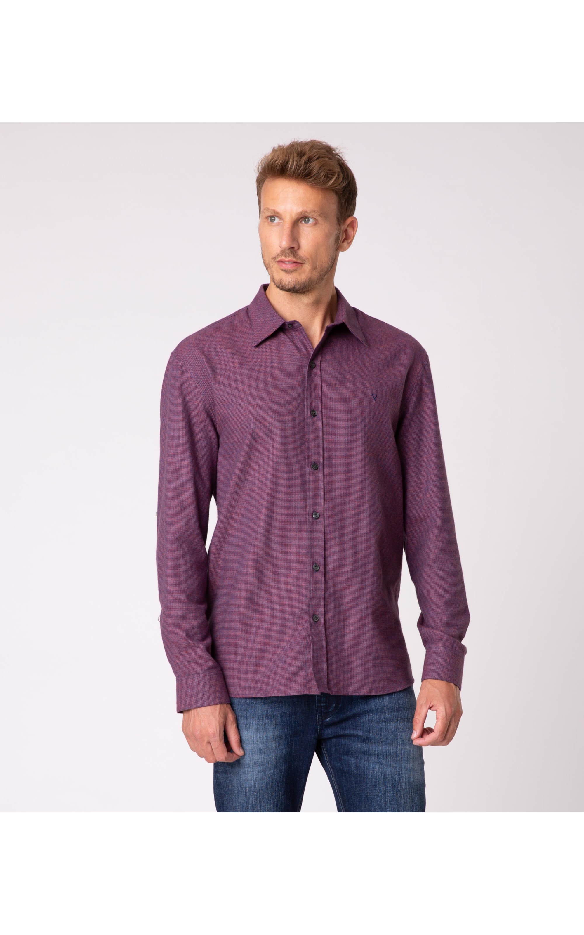 Camisa Basilicata Nr Anatomic Bordeaux