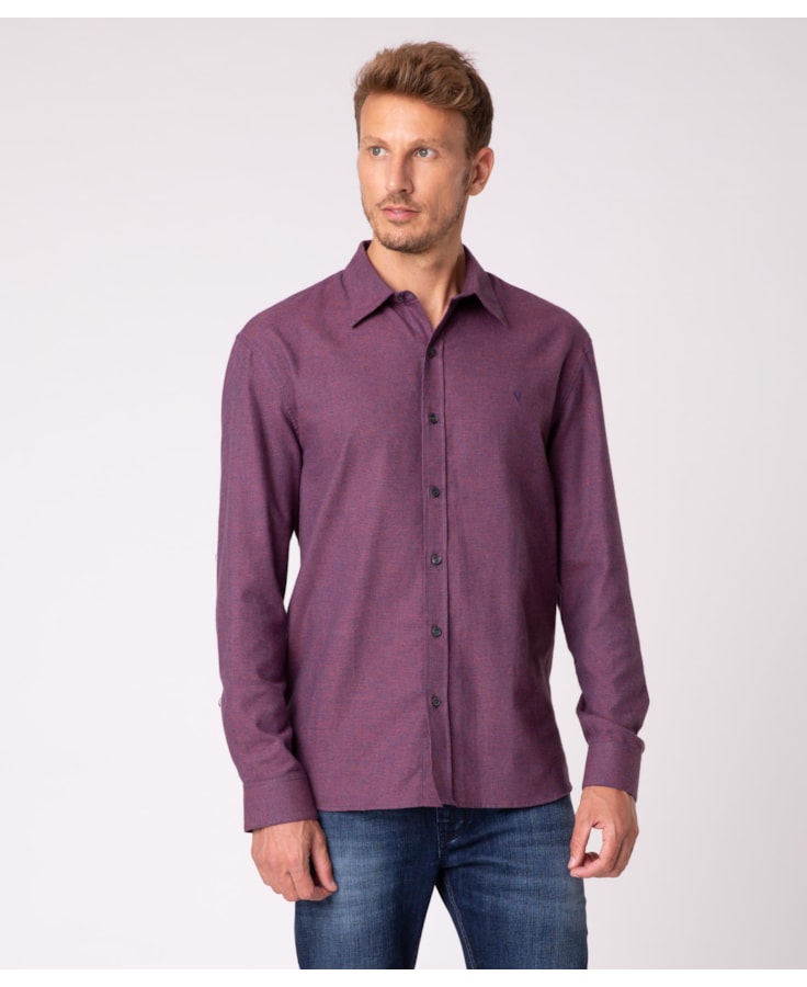 Camisa Basilicata Nr Anatomic Bordeaux