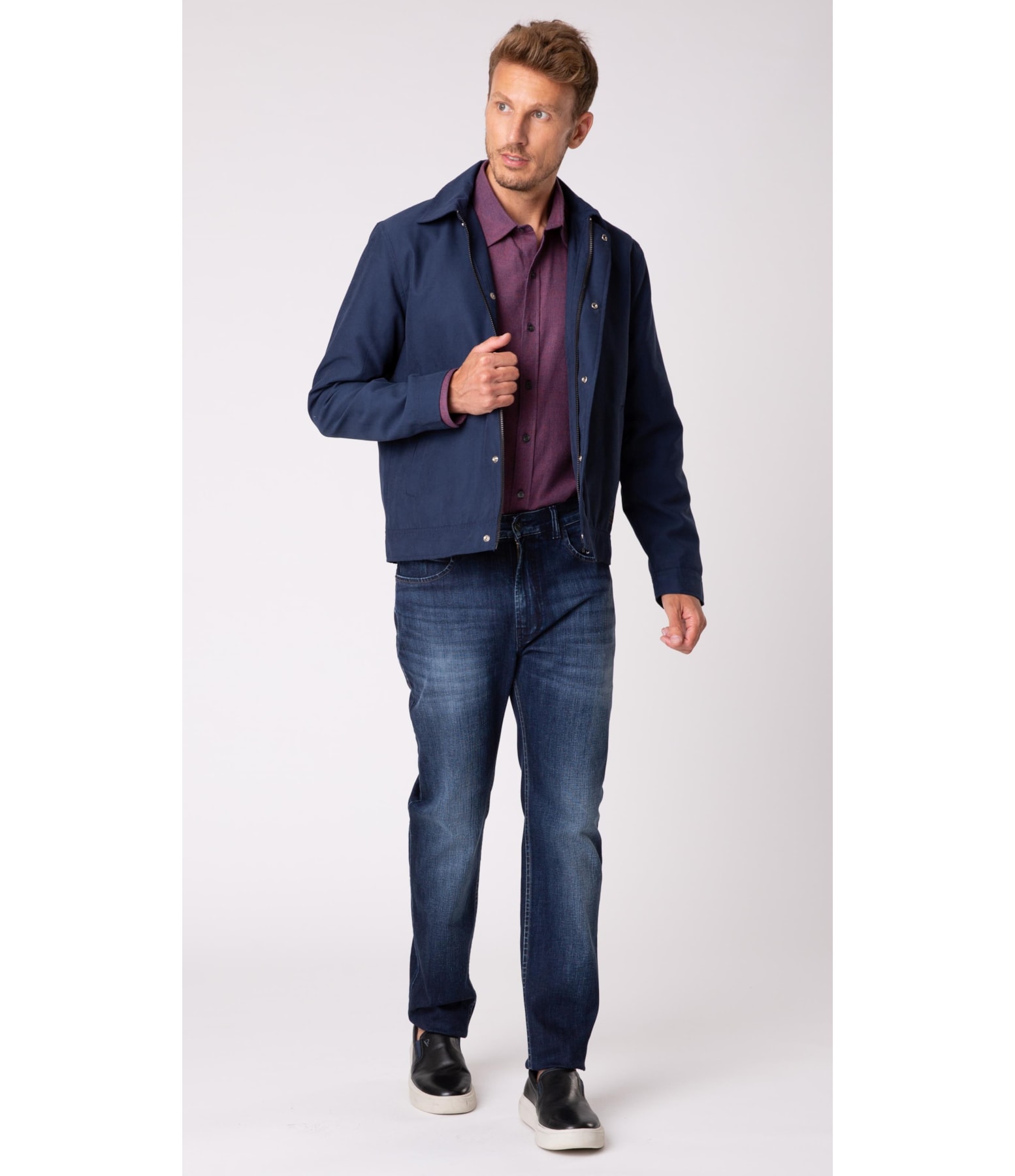 Camisa Basilicata Nr Anatomic Bordeaux