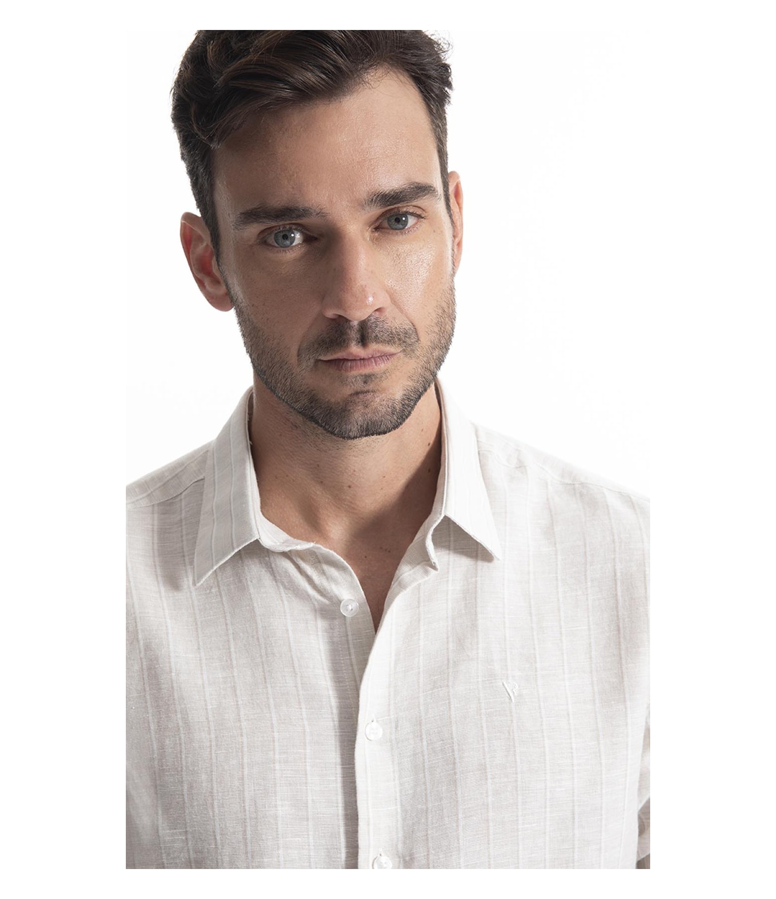 Camisa Burano Linho Caqui