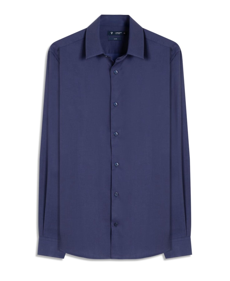 Camisa Caneleta New Class Pirlo Azul Bic