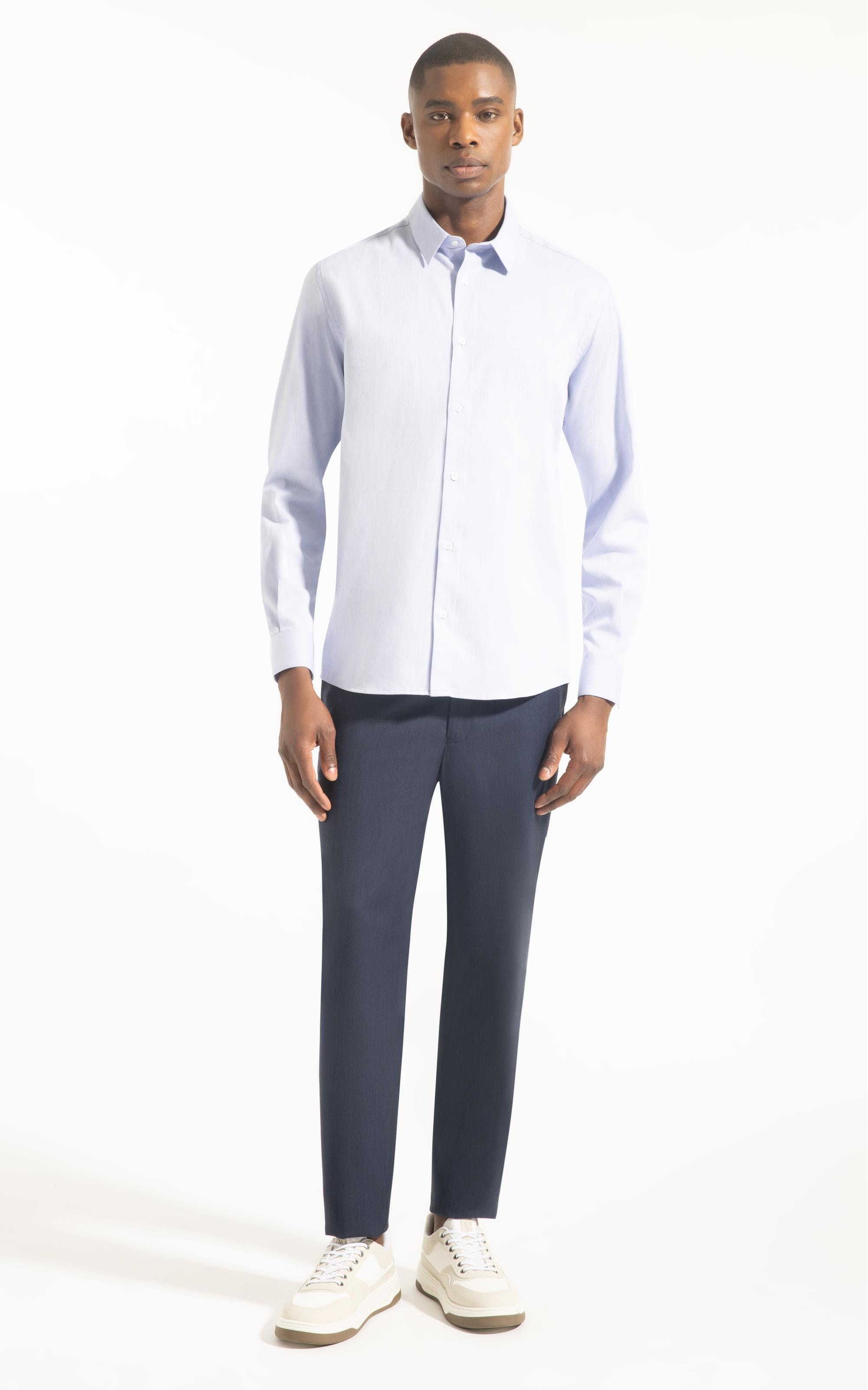 Camisa Caneleta New Class Pirlo Lavanda