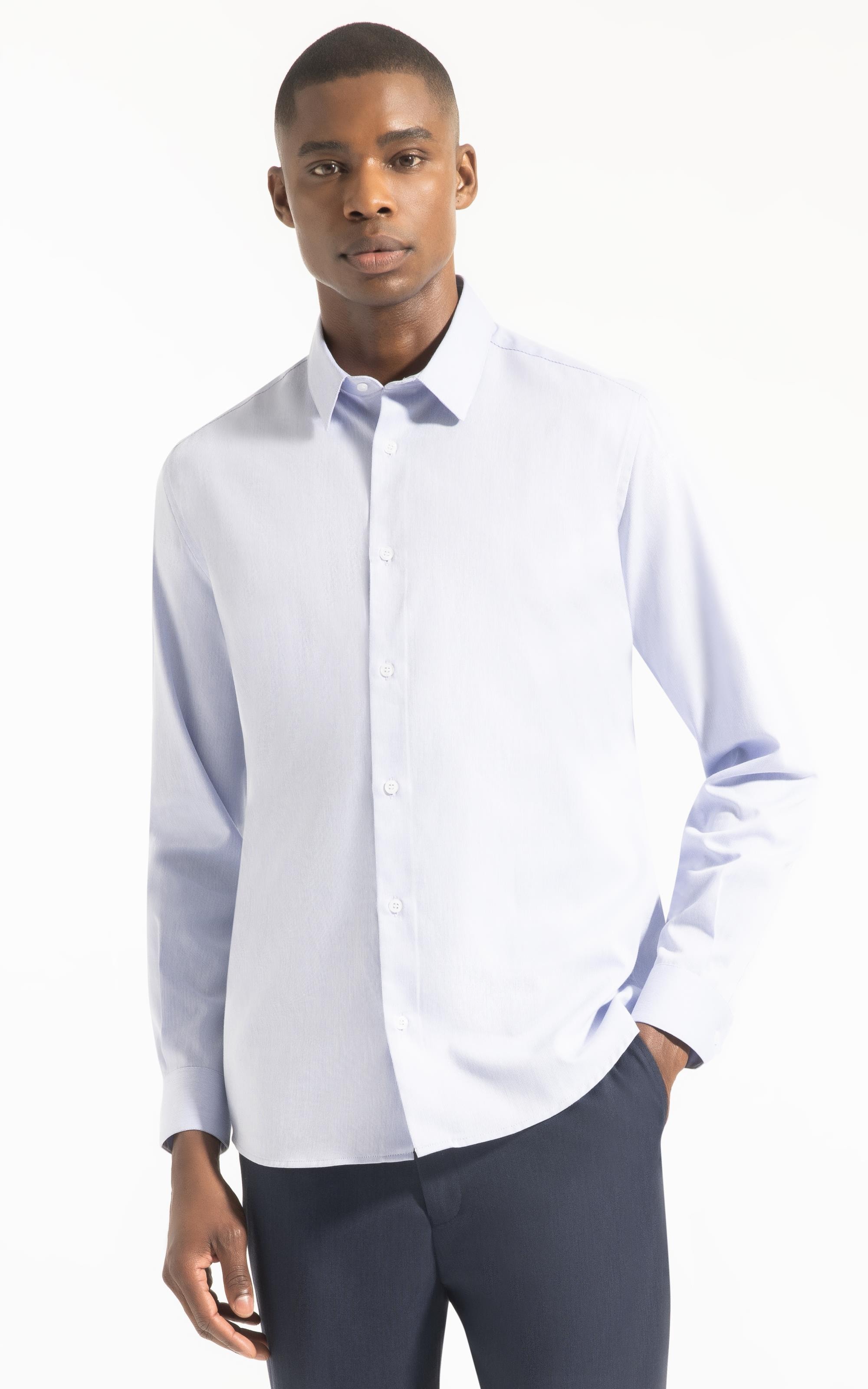 Camisa Caneleta New Class Pirlo Lavanda