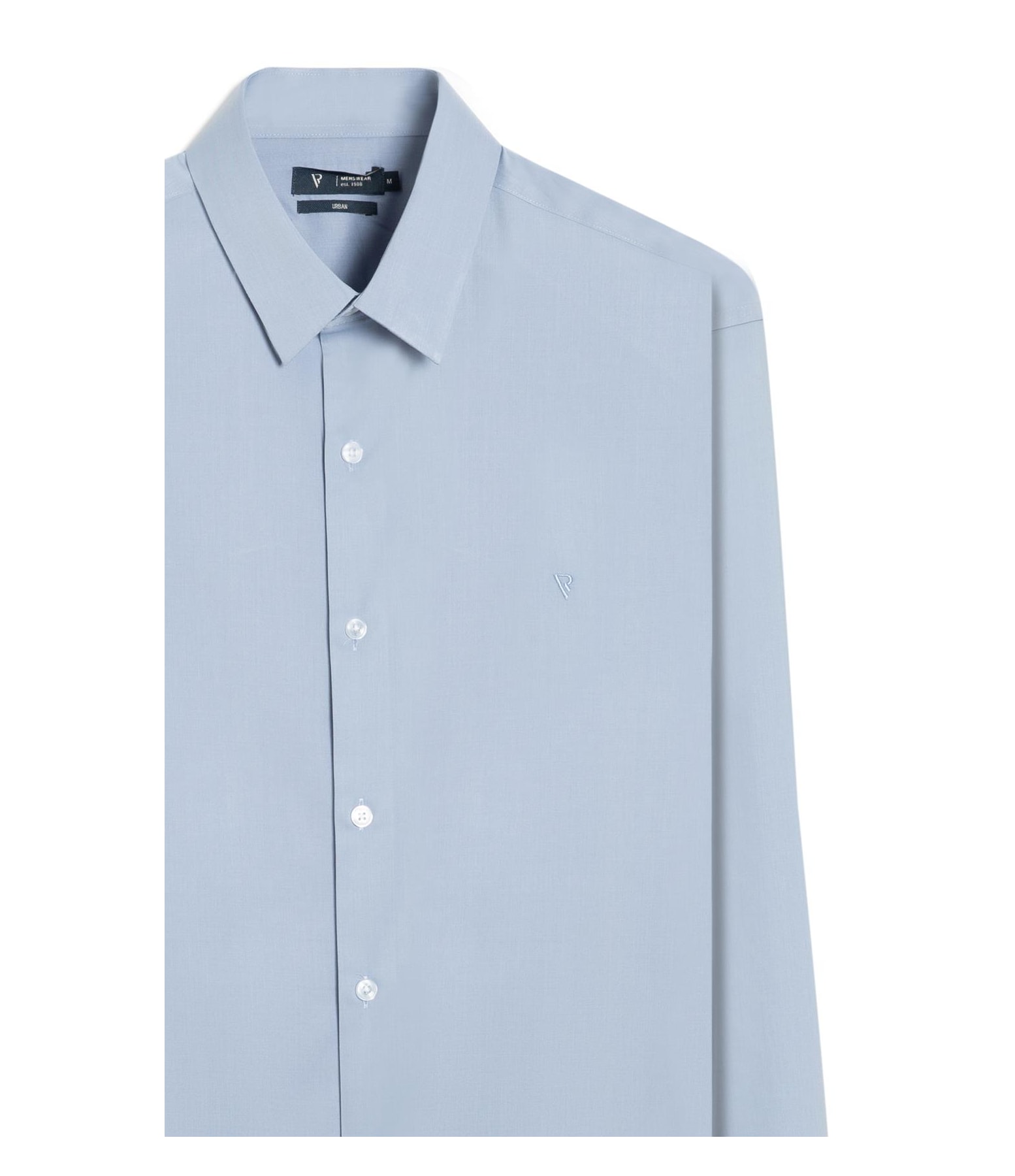 Camisa Cetim Like Techno Modal Classic Pirlo Azul Claro