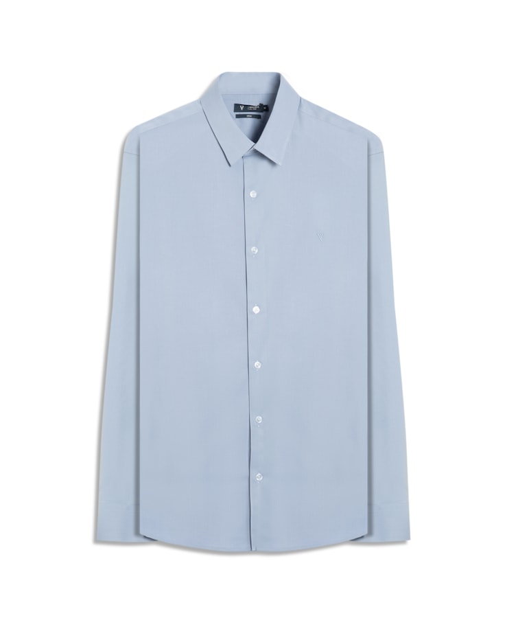 Camisa Cetim Like Techno Modal Classic Pirlo Azul Claro