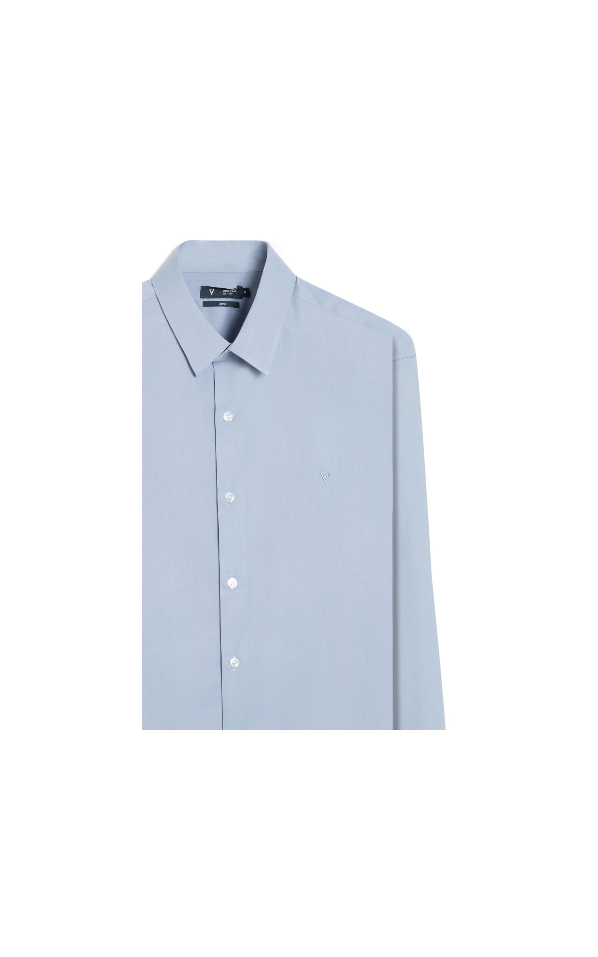Camisa Cetim Like Techno Modal Classic Pirlo Azul Claro