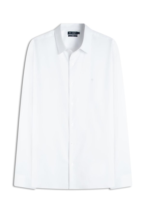 Camisa Cetim Like Techno Modal Classic Pirlo Branco