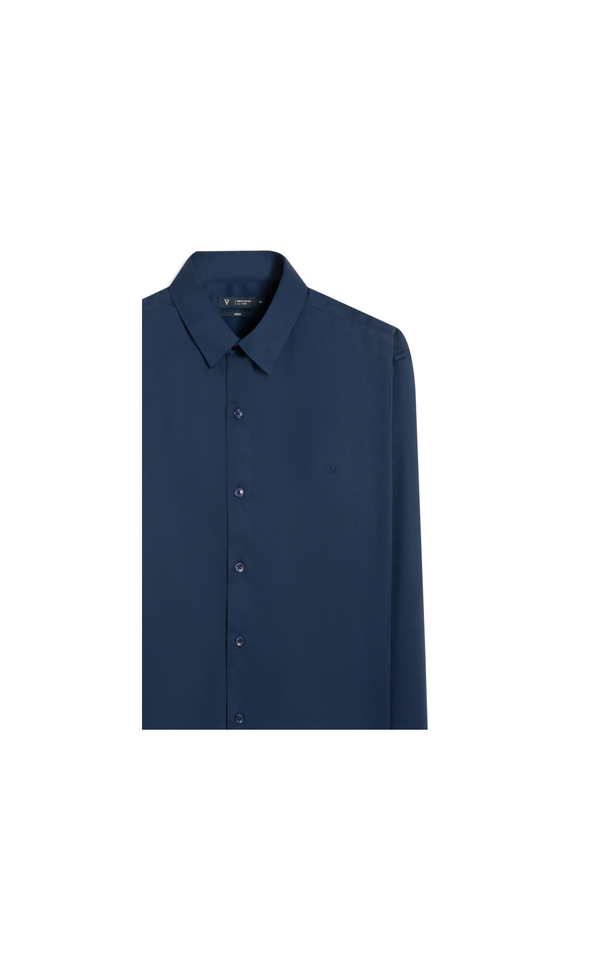 Camisa Cetim Like Techno Modal Classic Pirlo Marinho