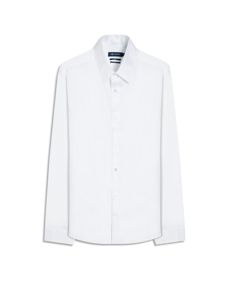 Camisa Cetim Riviera Slim Branco