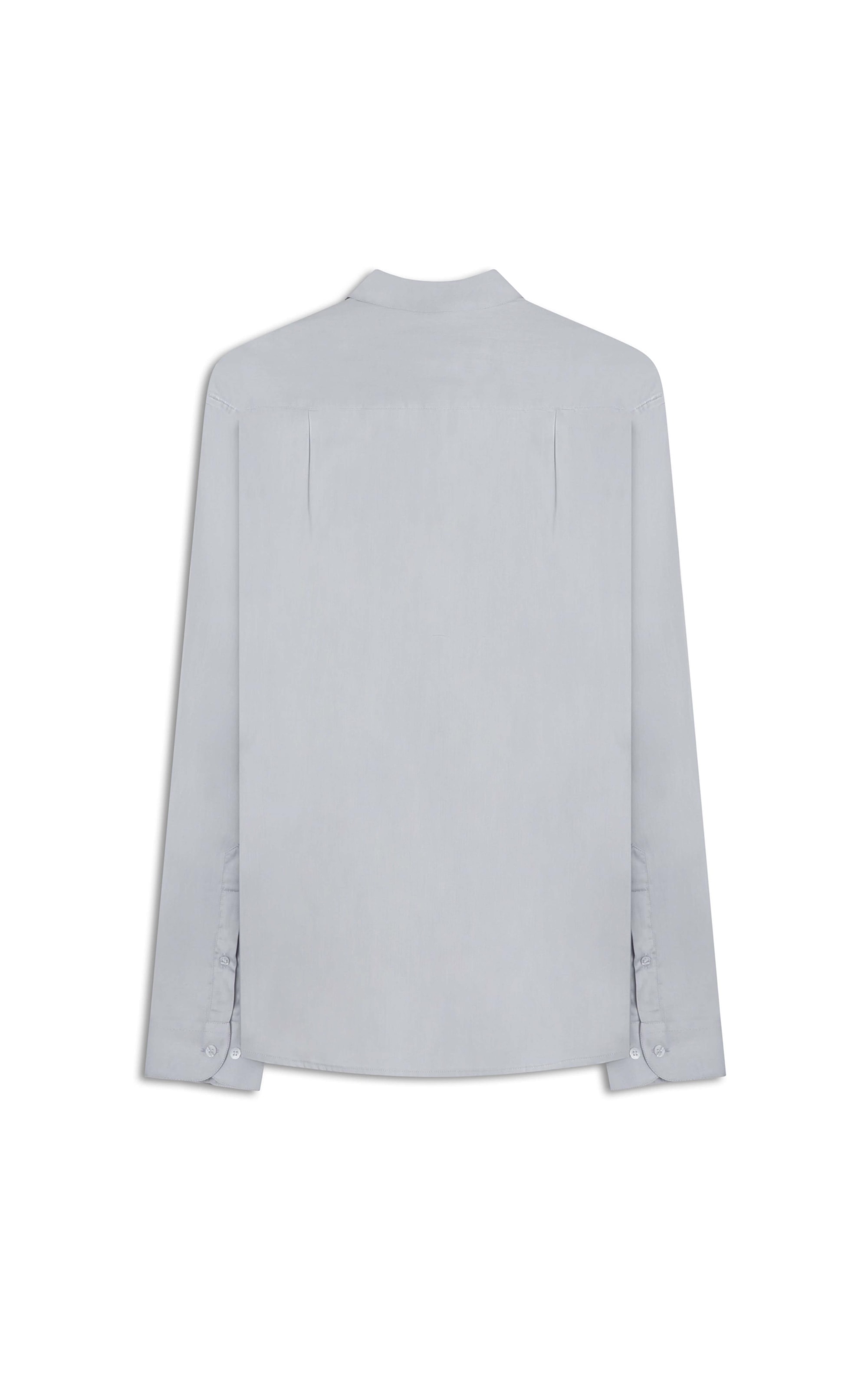 Camisa Cetim Riviera Slim Prata