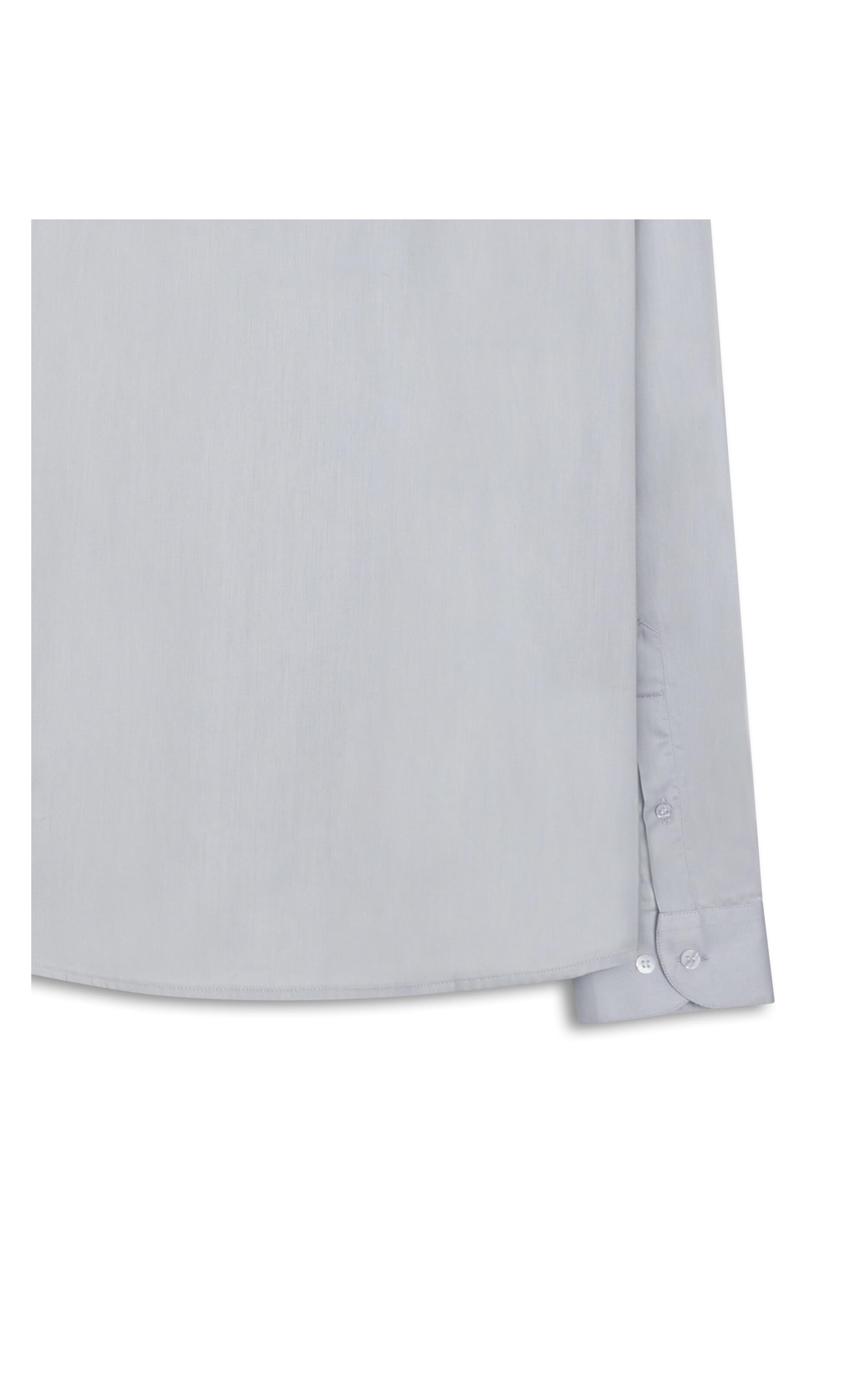 Camisa Cetim Riviera Slim Prata