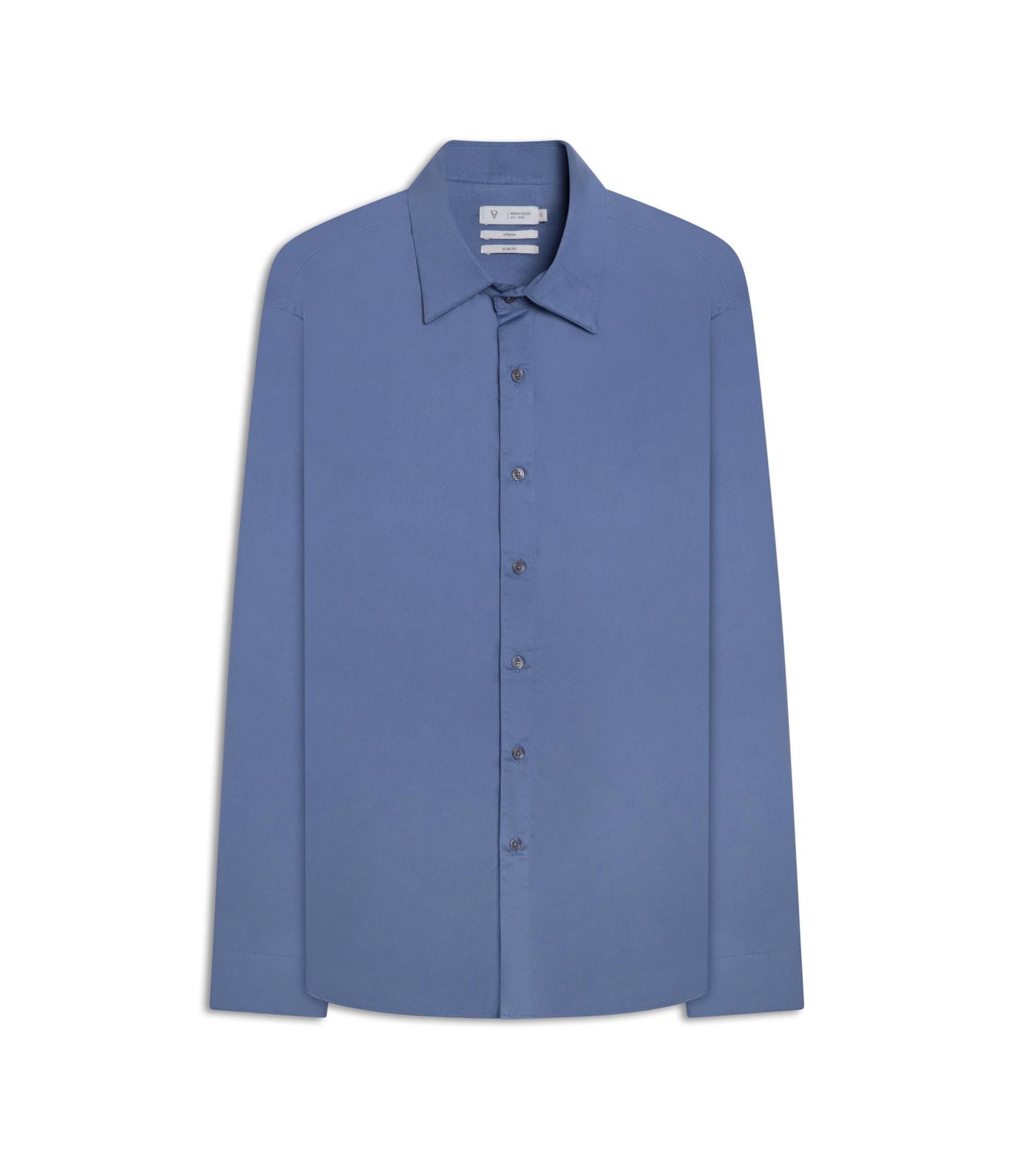 Camisa Cetim Slim Anatomic Azul Jeans