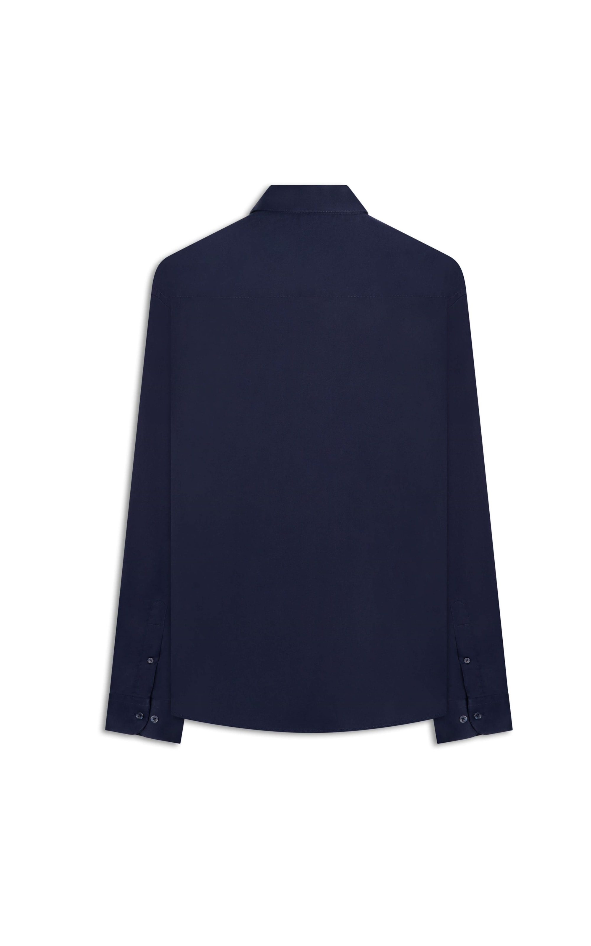 Camisa Cetim Slim French Dark Navy