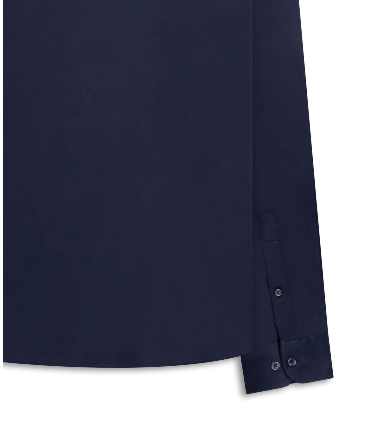 Camisa Cetim Slim French Dark Navy