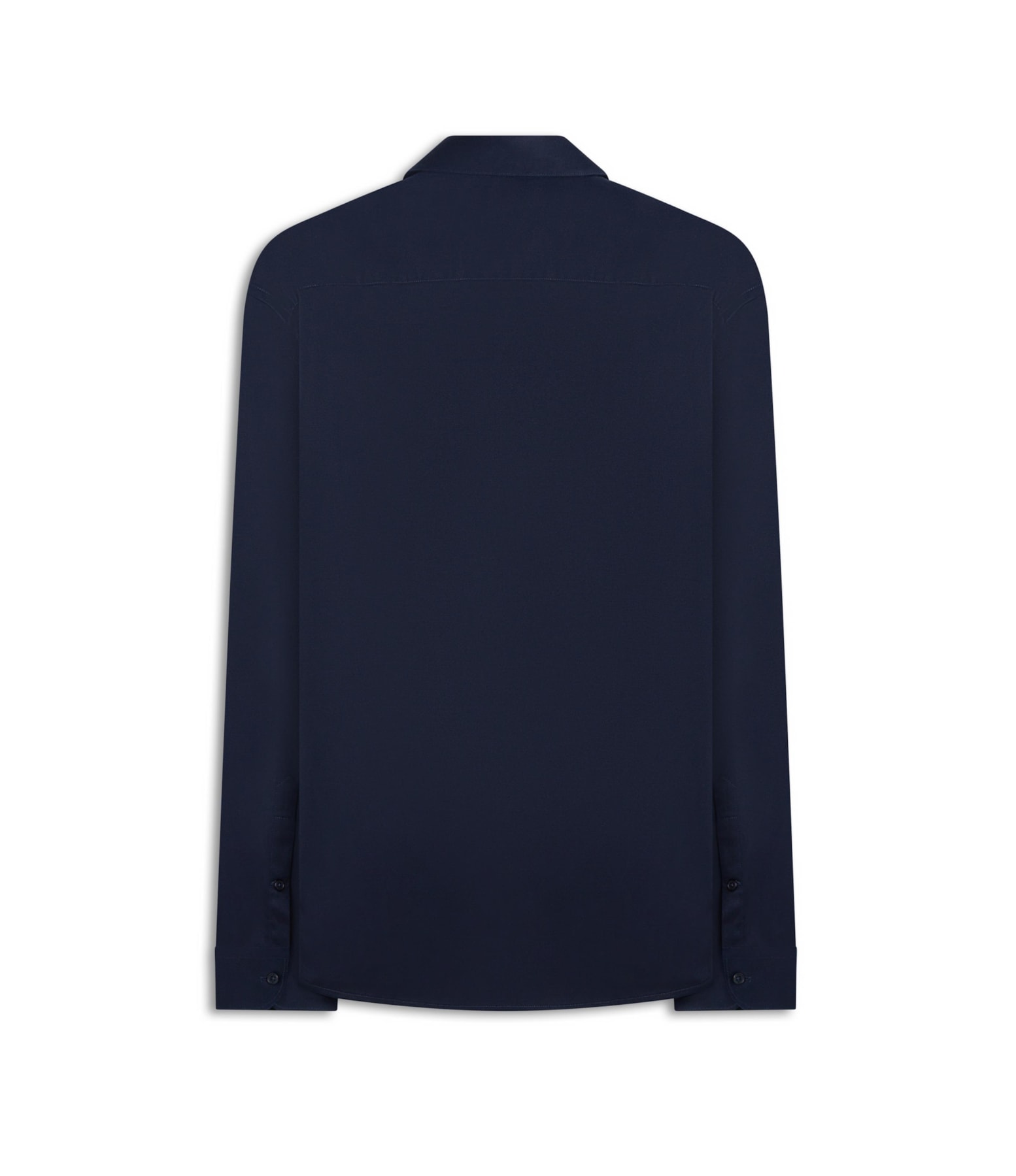 Camisa Cetim Slim Irish Dark Navy