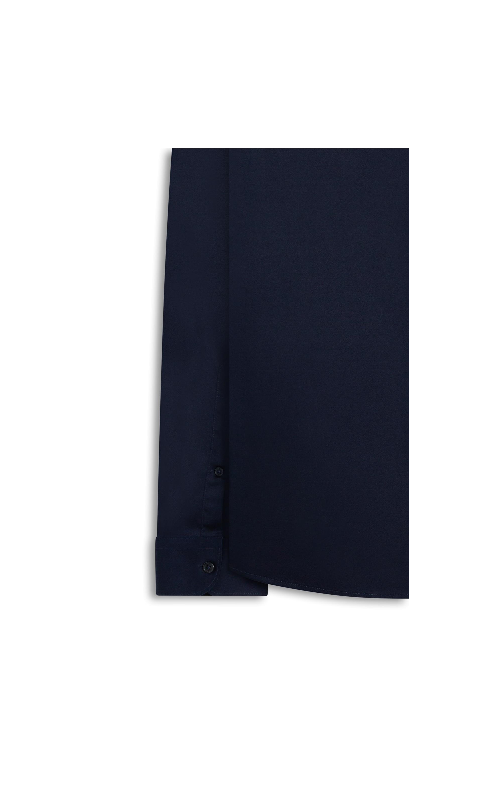 Camisa Cetim Slim Irish Dark Navy