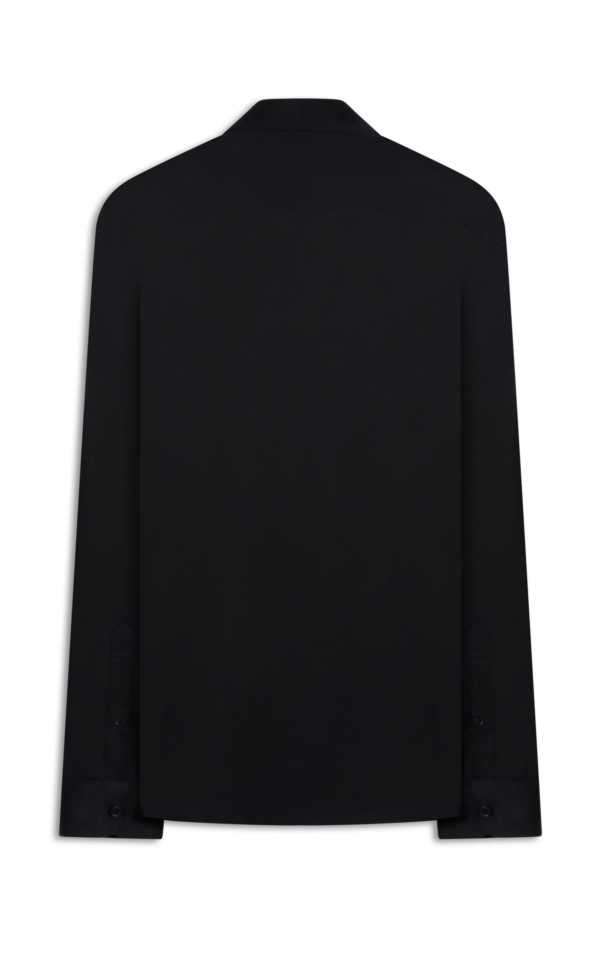 Camisa Cetim Slim Irish Preto