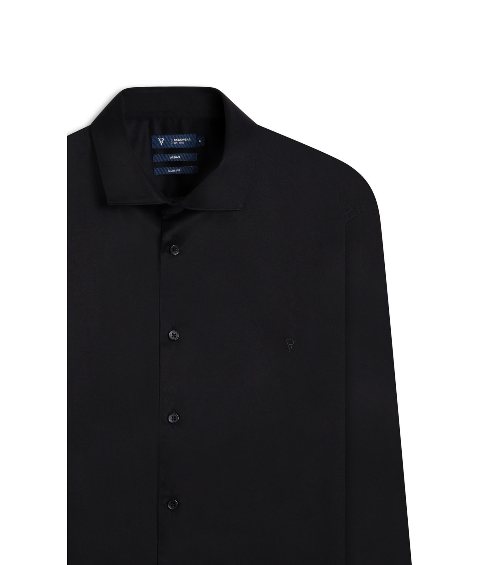 Camisa Cetim Slim Irish Preto