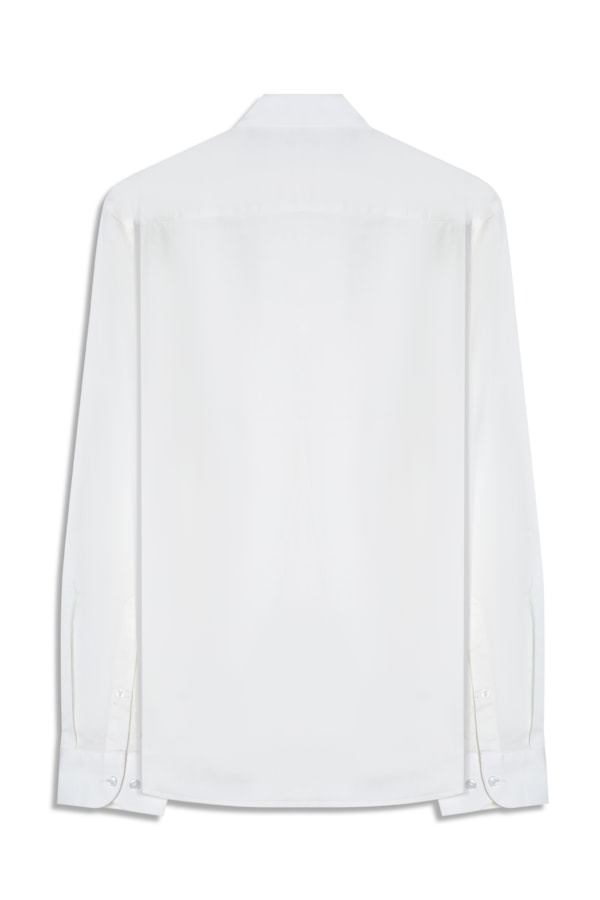 Camisa Cetim Slim New Italian Branco