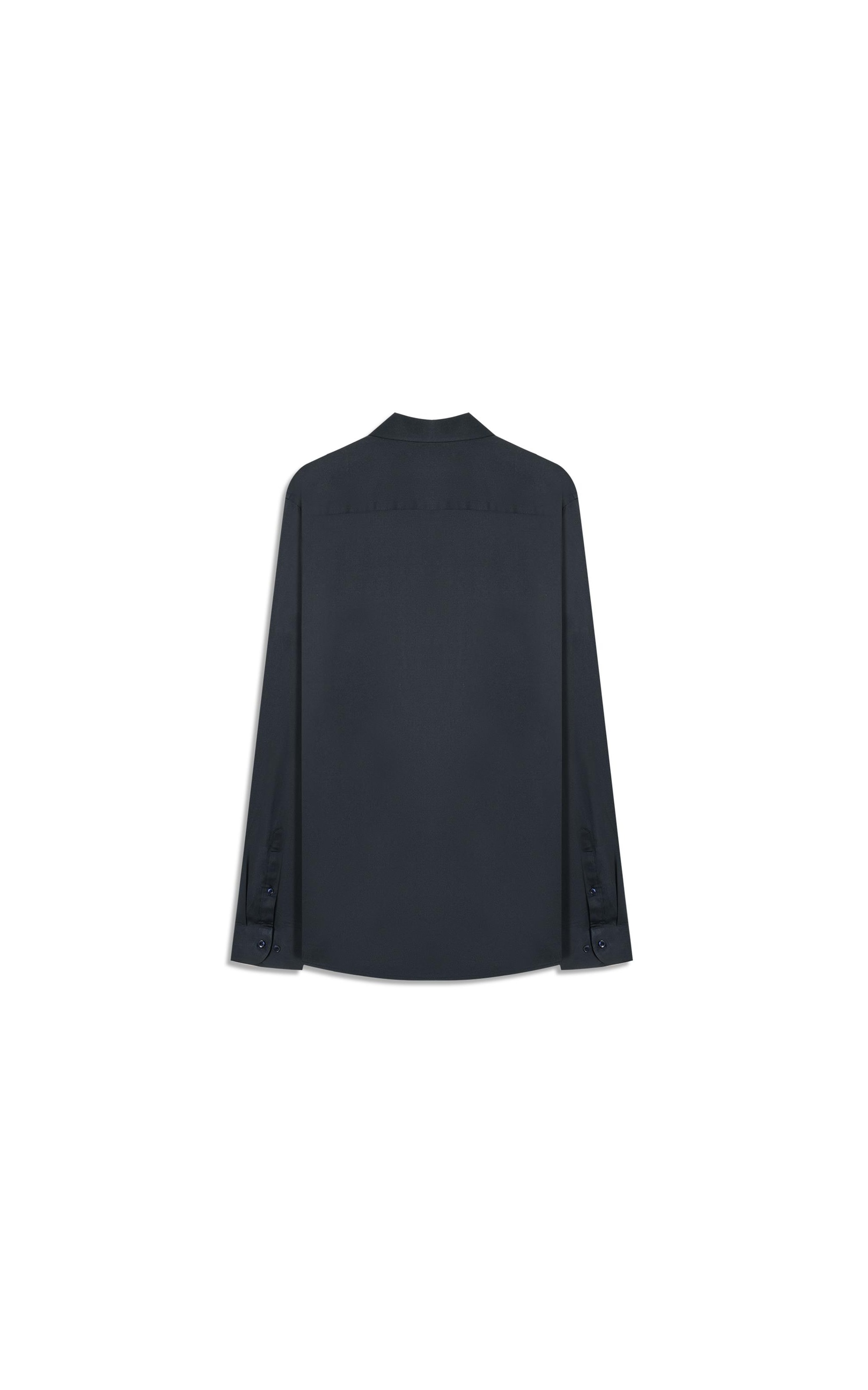 Camisa Cetim Slim New Italian Dark Navy