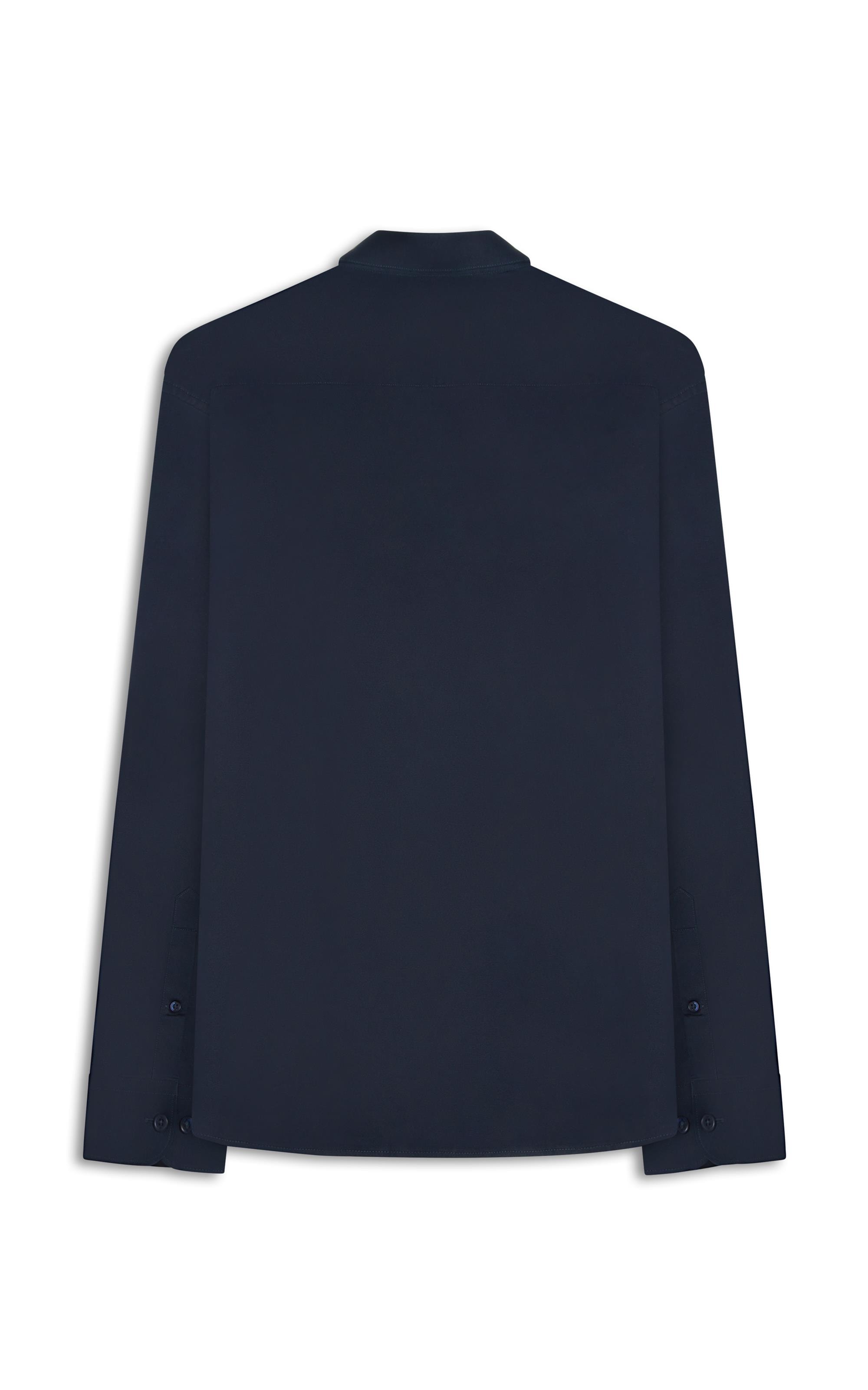 Camisa Cetim Slim New Italian Dark Navy