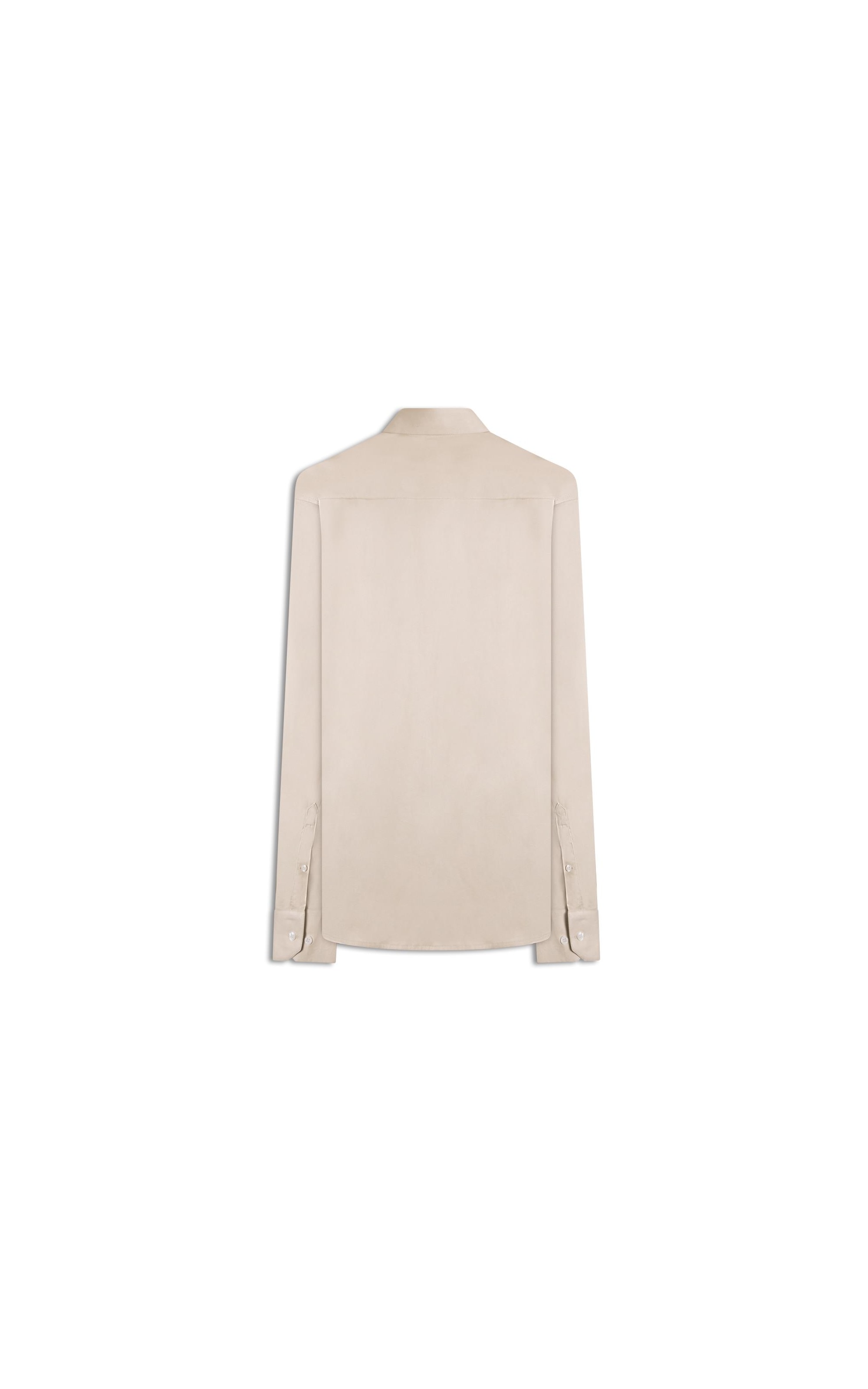Camisa Cetim Stretch Fio 60 Classic Areia