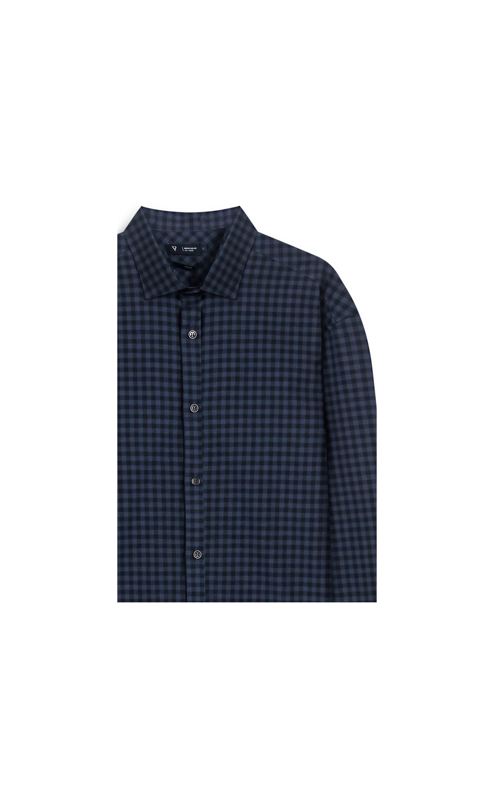 Camisa Cms Tric Nort Plaid Clsc Nw Ita Dark Navy
