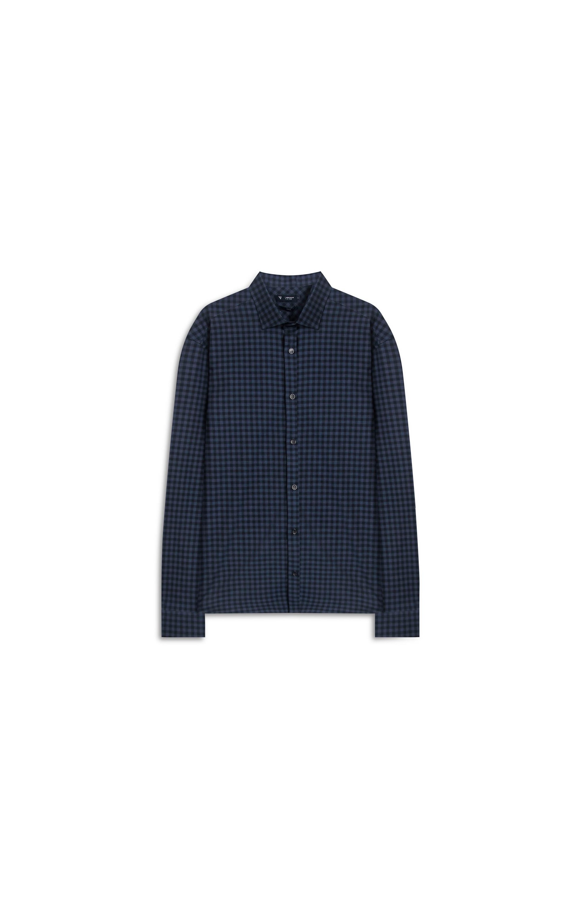 Camisa Cms Tric Nort Plaid Clsc Nw Ita Dark Navy