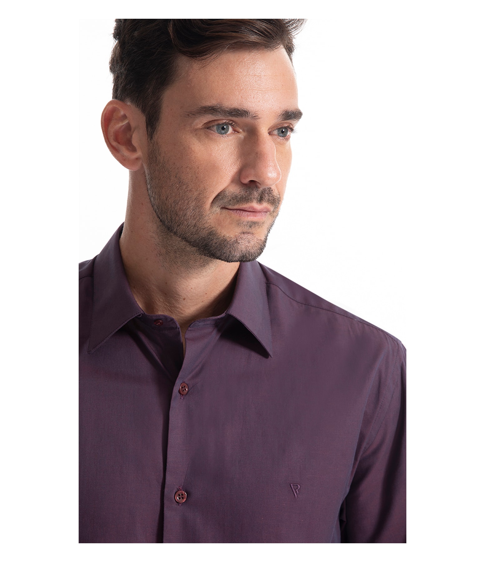 Camisa Corsiga Twill Bordeaux
