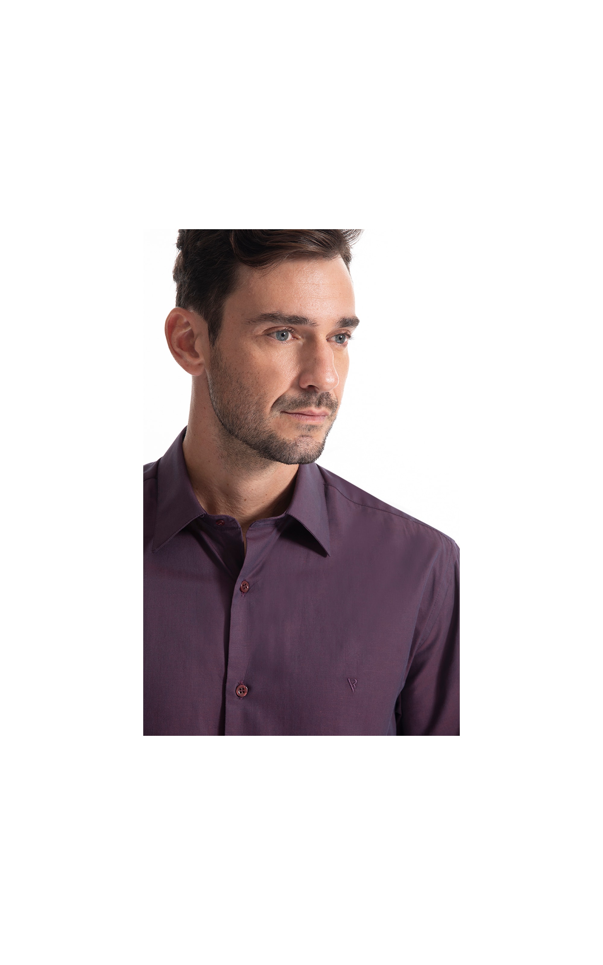 Camisa Corsiga Twill Bordeaux