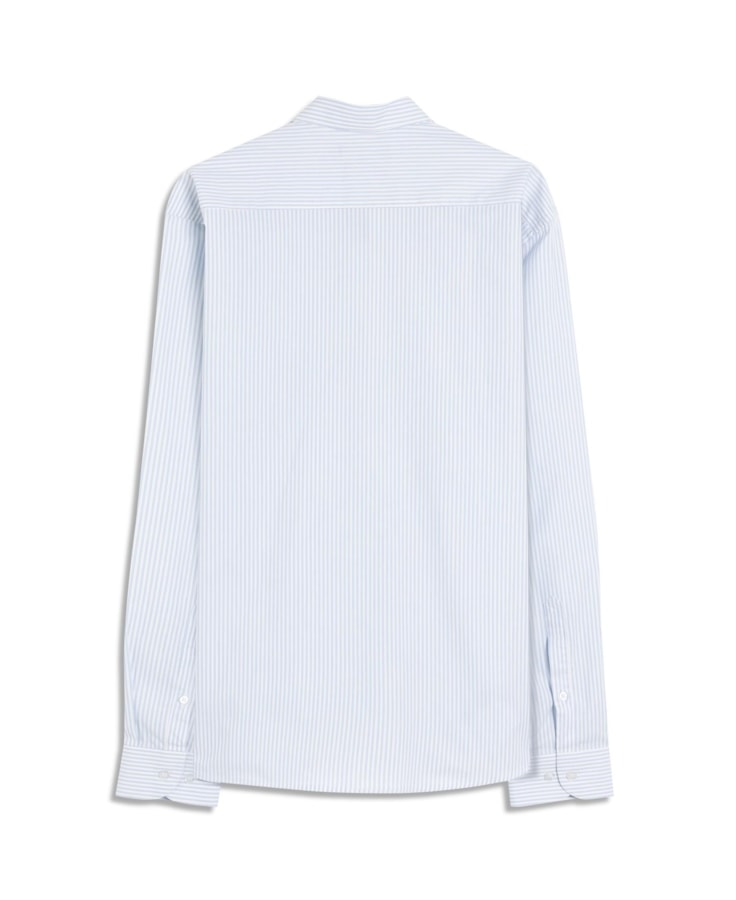 Camisa Cotoncra Listras Ibiza Slim Nw Ita Azul Claro