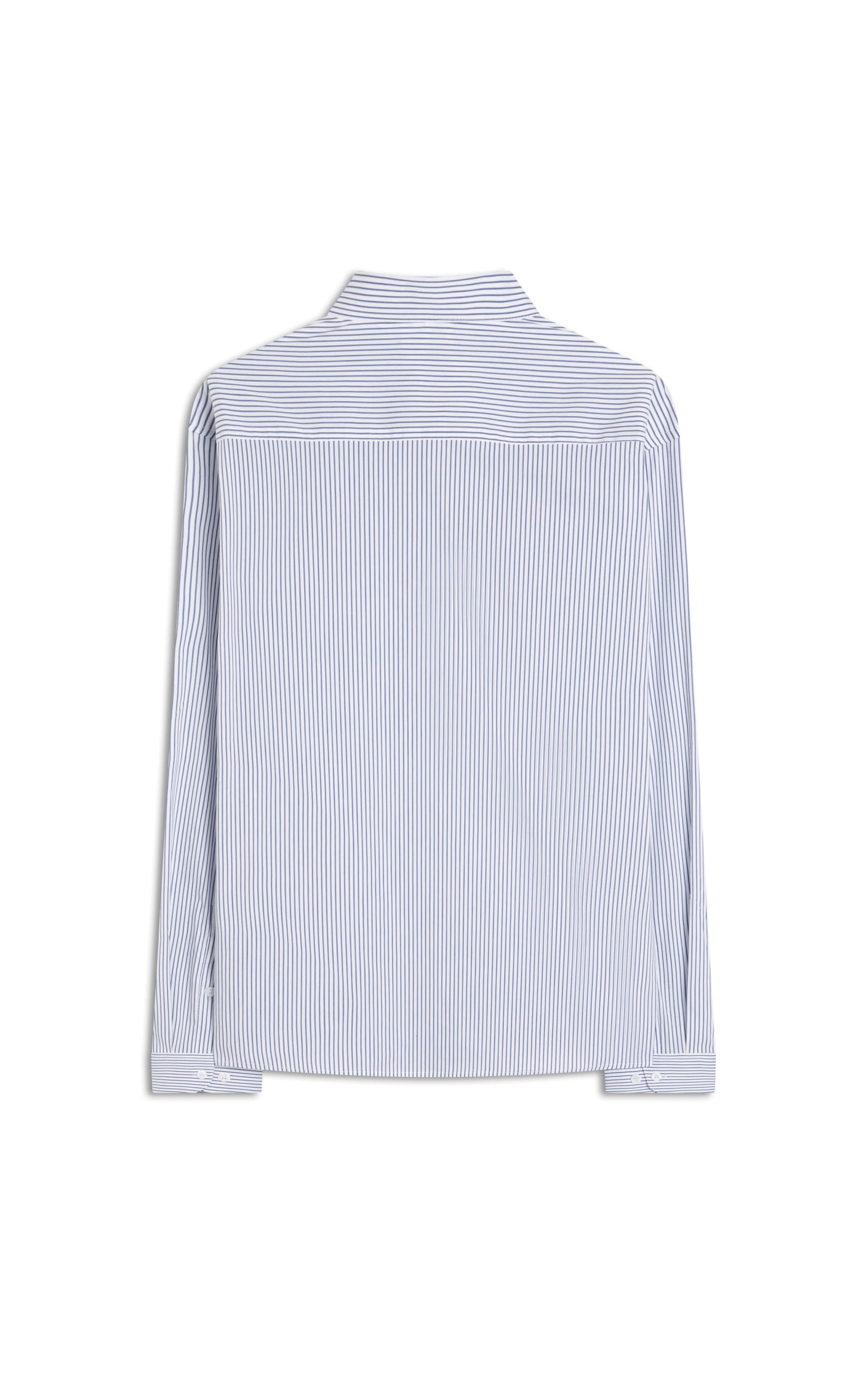 Camisa Cottom Slim Azul Bic