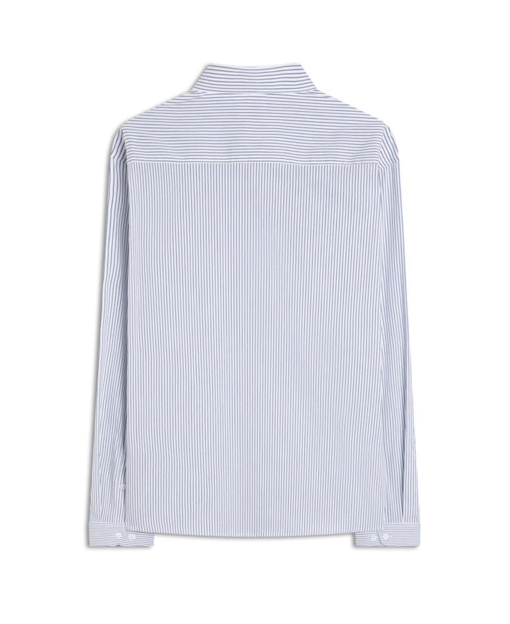 Camisa Cottom Slim Azul Bic