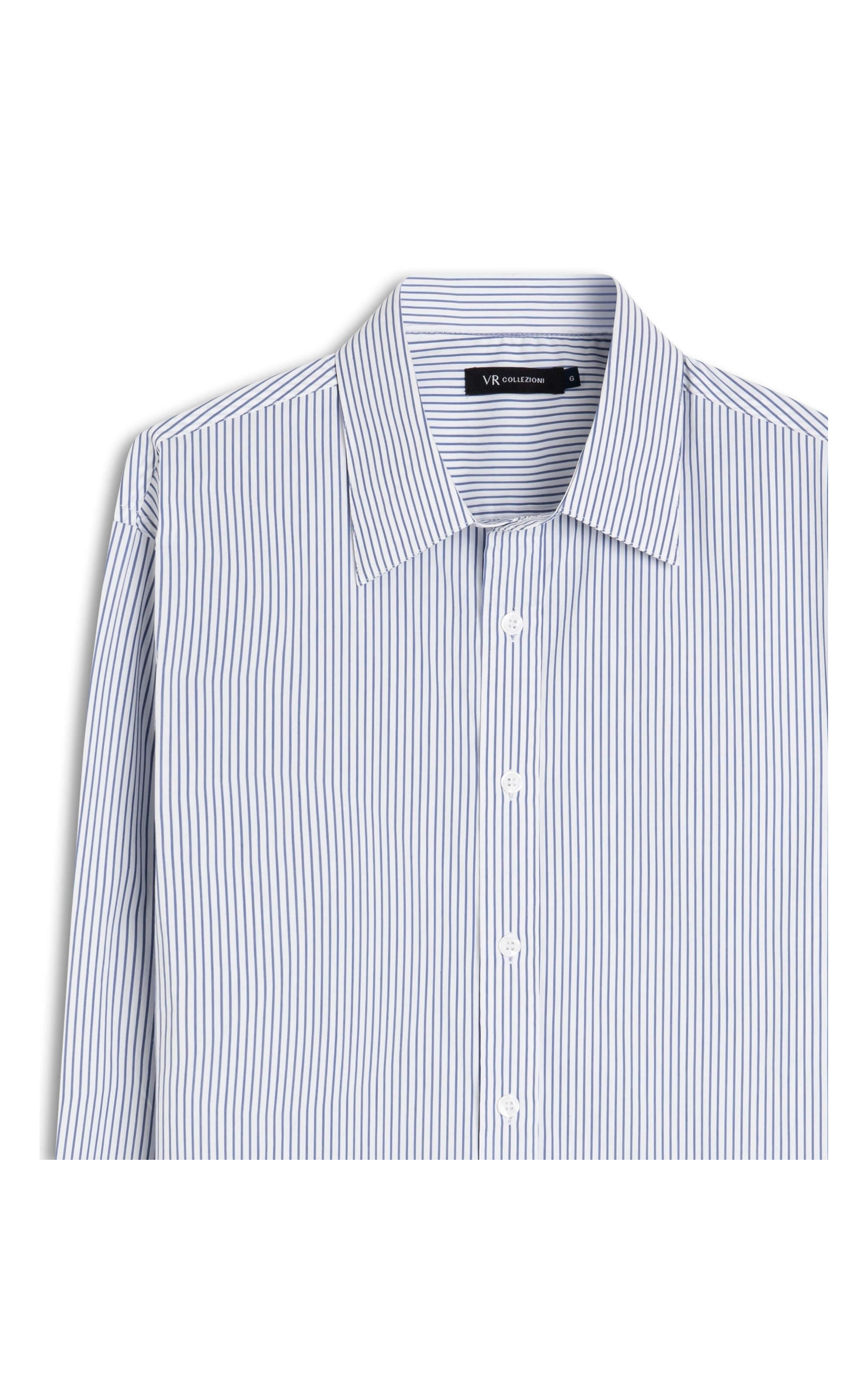 Camisa Cottom Slim Azul Bic