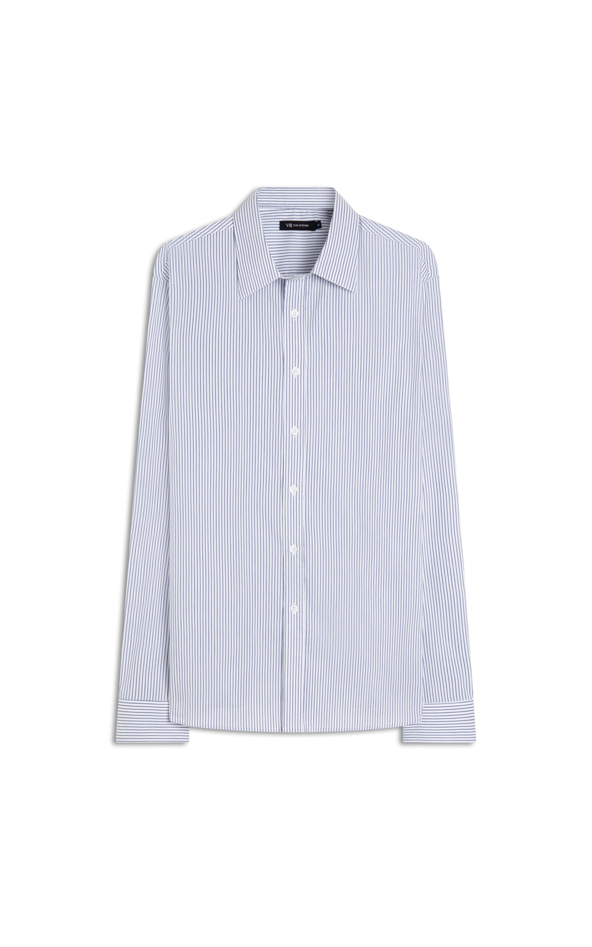 Camisa Cottom Slim Azul Bic