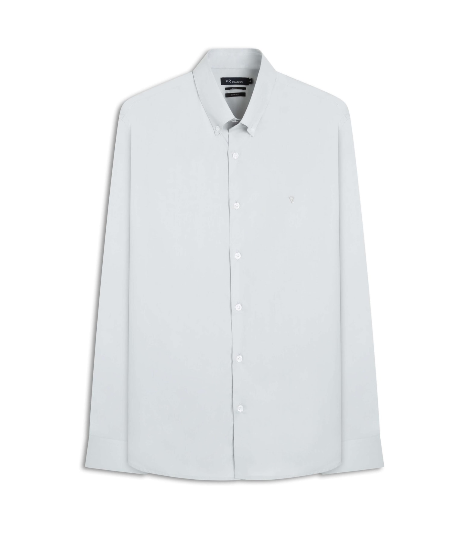 Camisa Cotton Andria Botton Cinza Claro